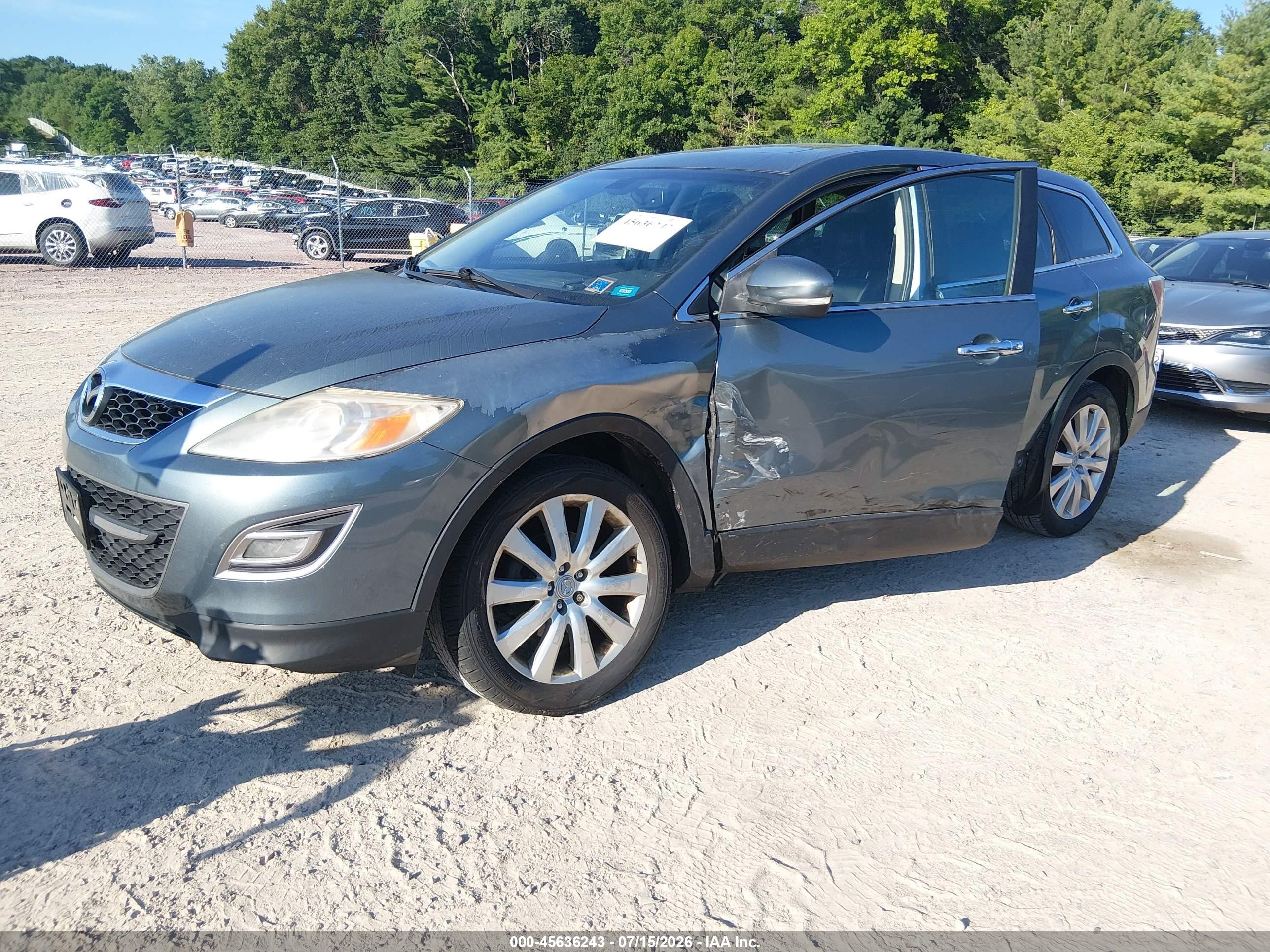 2010 Mazda Cx-9 Grand Touring Синий vin: JM3TB3MA1A0207341