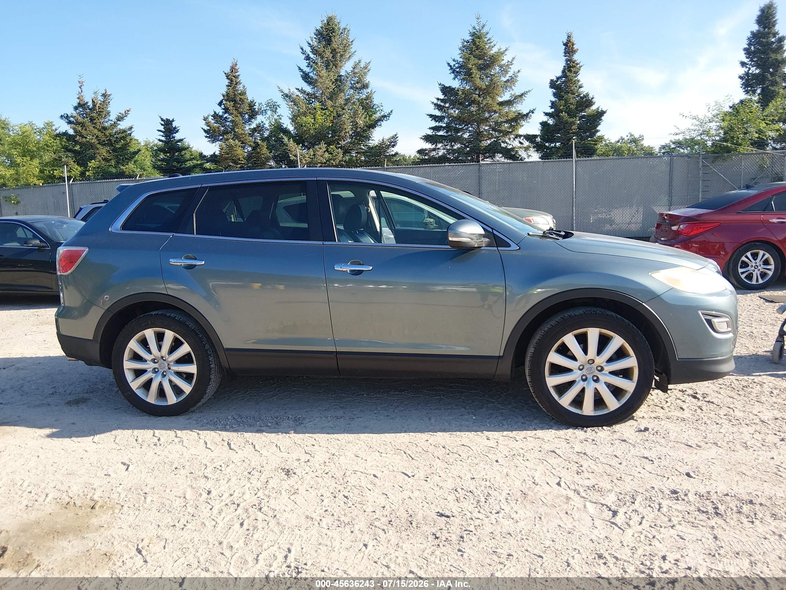 2010 Mazda Cx-9 Grand Touring Синий vin: JM3TB3MA1A0207341