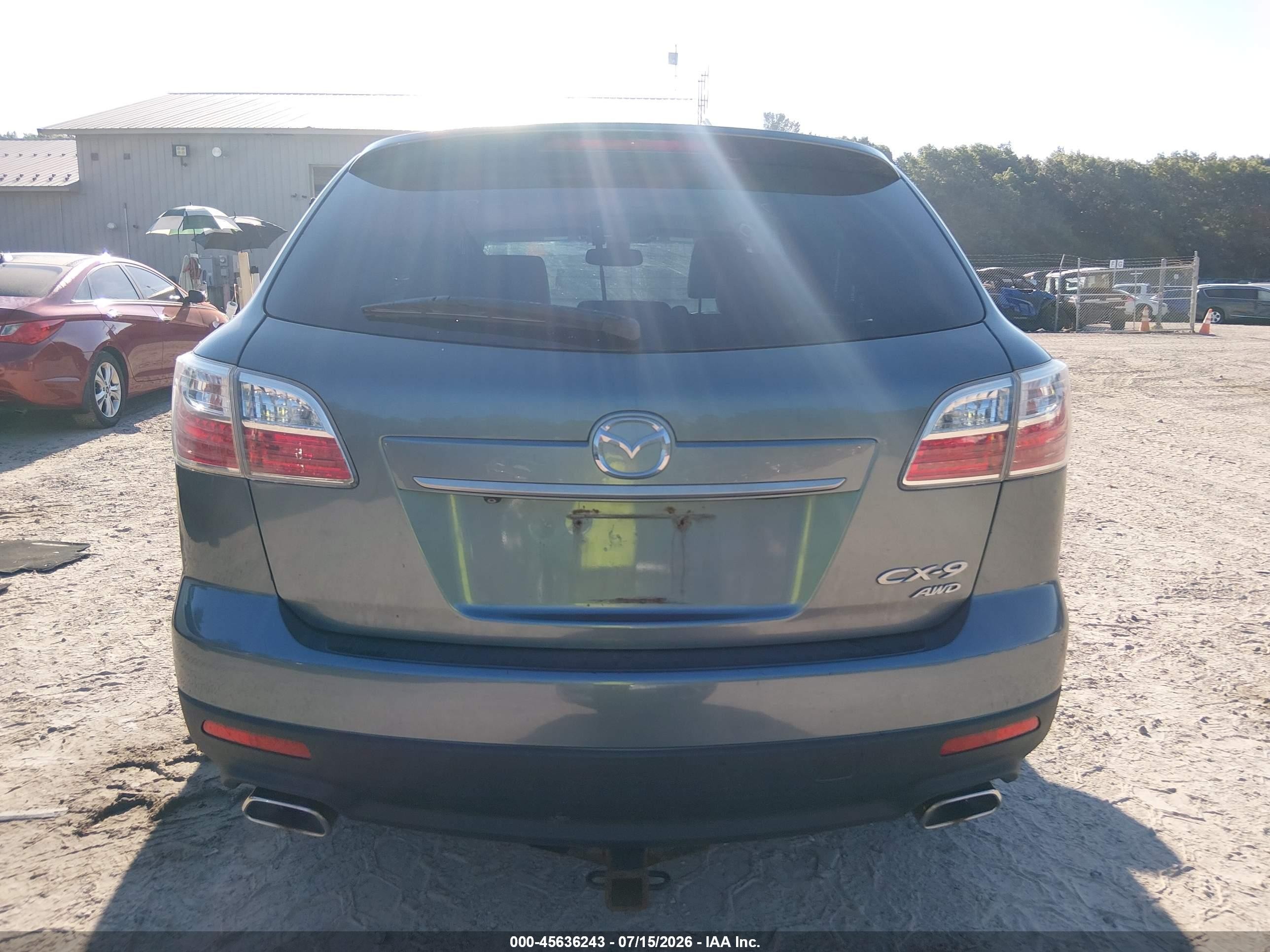 2010 Mazda Cx-9 Grand Touring Синий vin: JM3TB3MA1A0207341