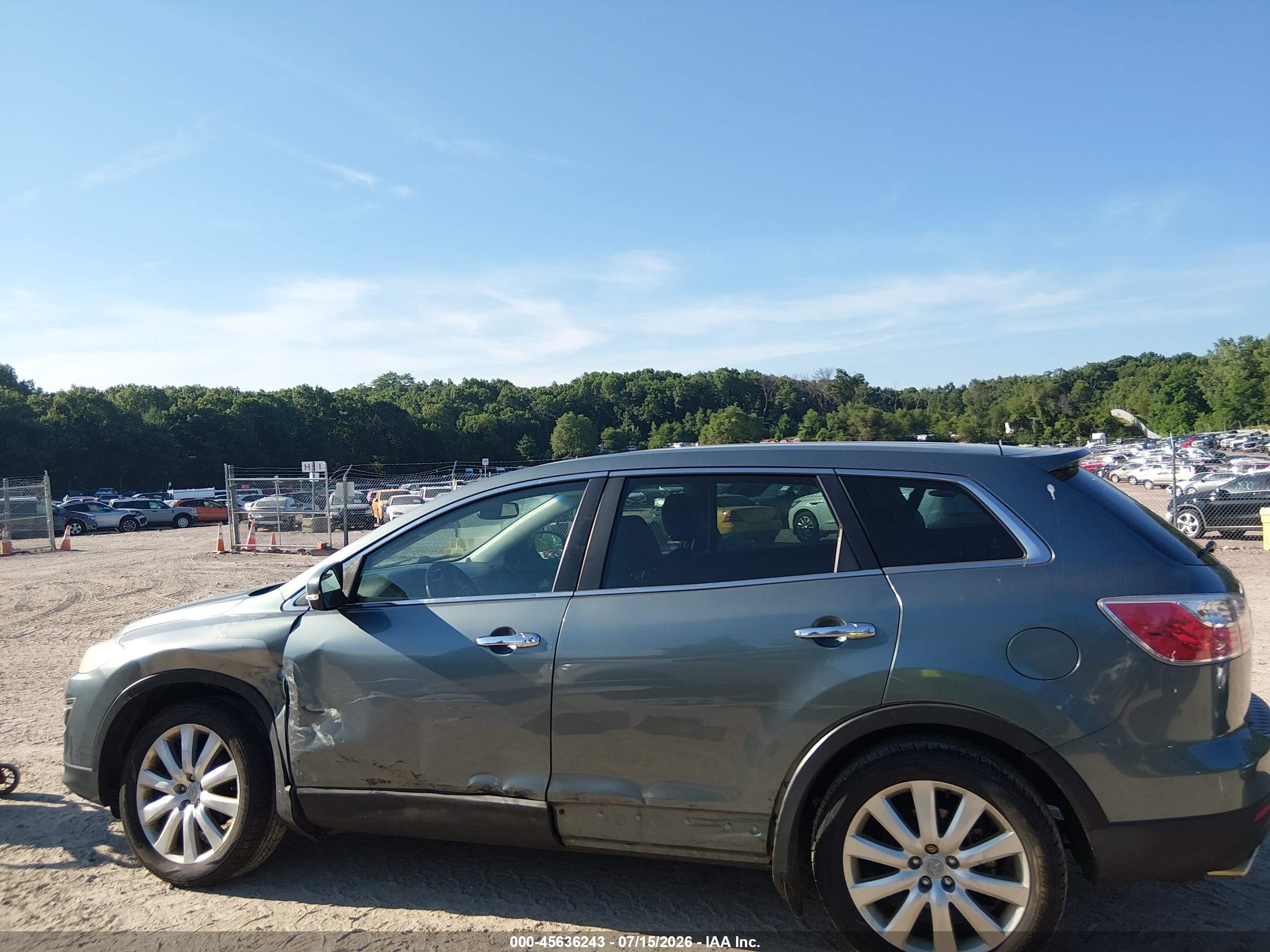2010 Mazda Cx-9 Grand Touring Синий vin: JM3TB3MA1A0207341