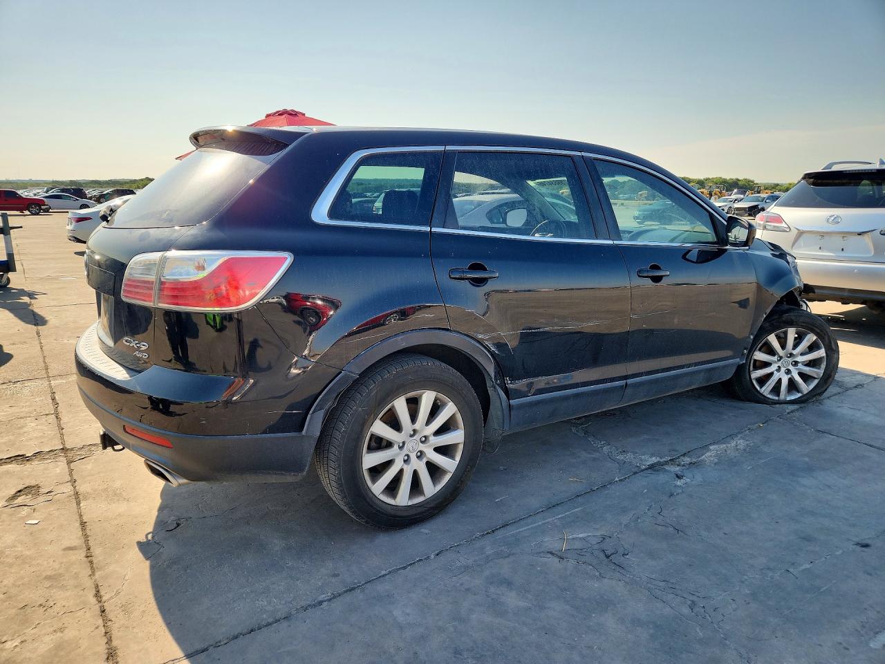 2010 Mazda Cx-9 Black vin: JM3TB3MA1A0236046