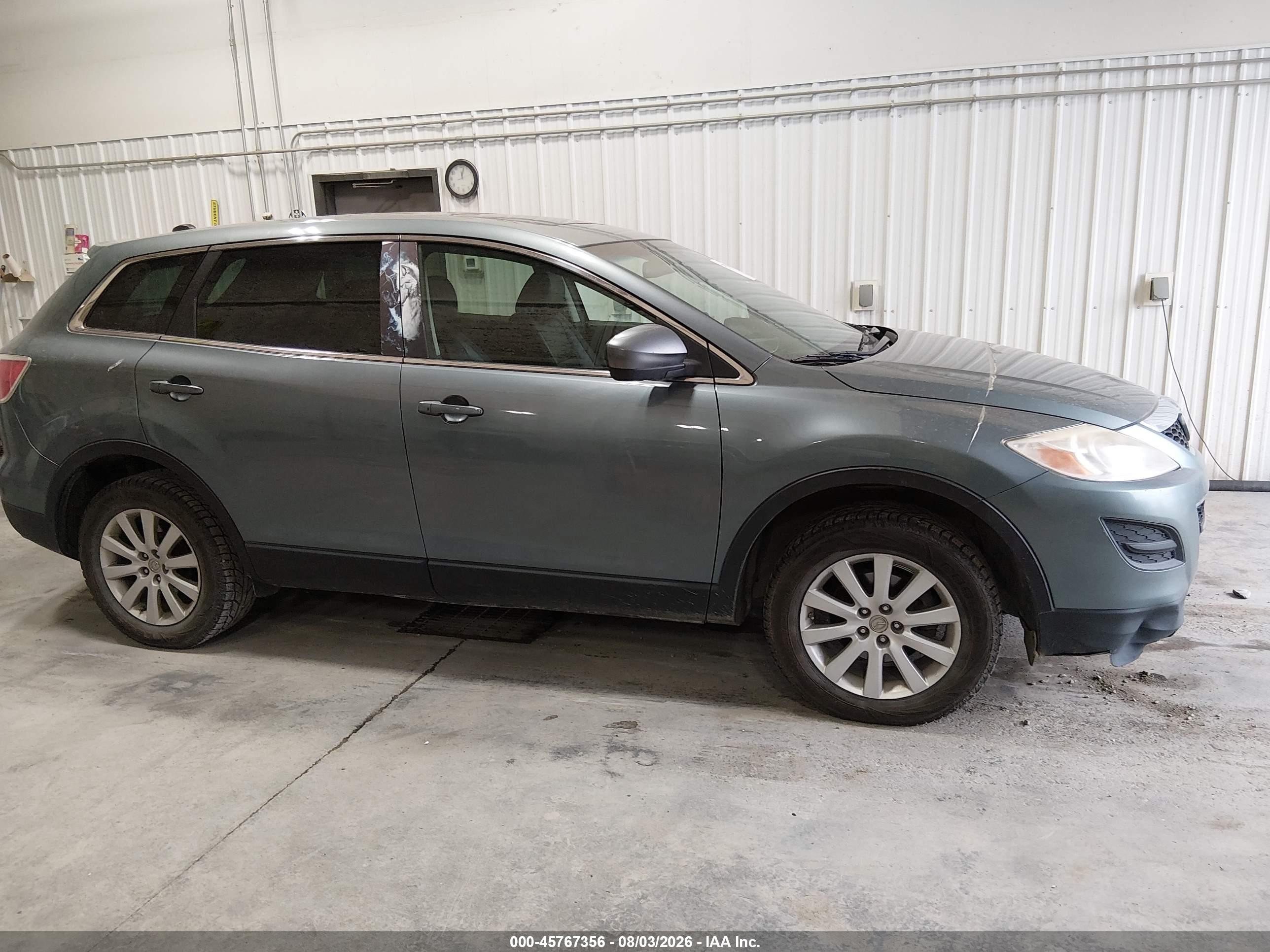 2010 Mazda Cx-9 Touring Turquoise vin: JM3TB3MA2A0225802