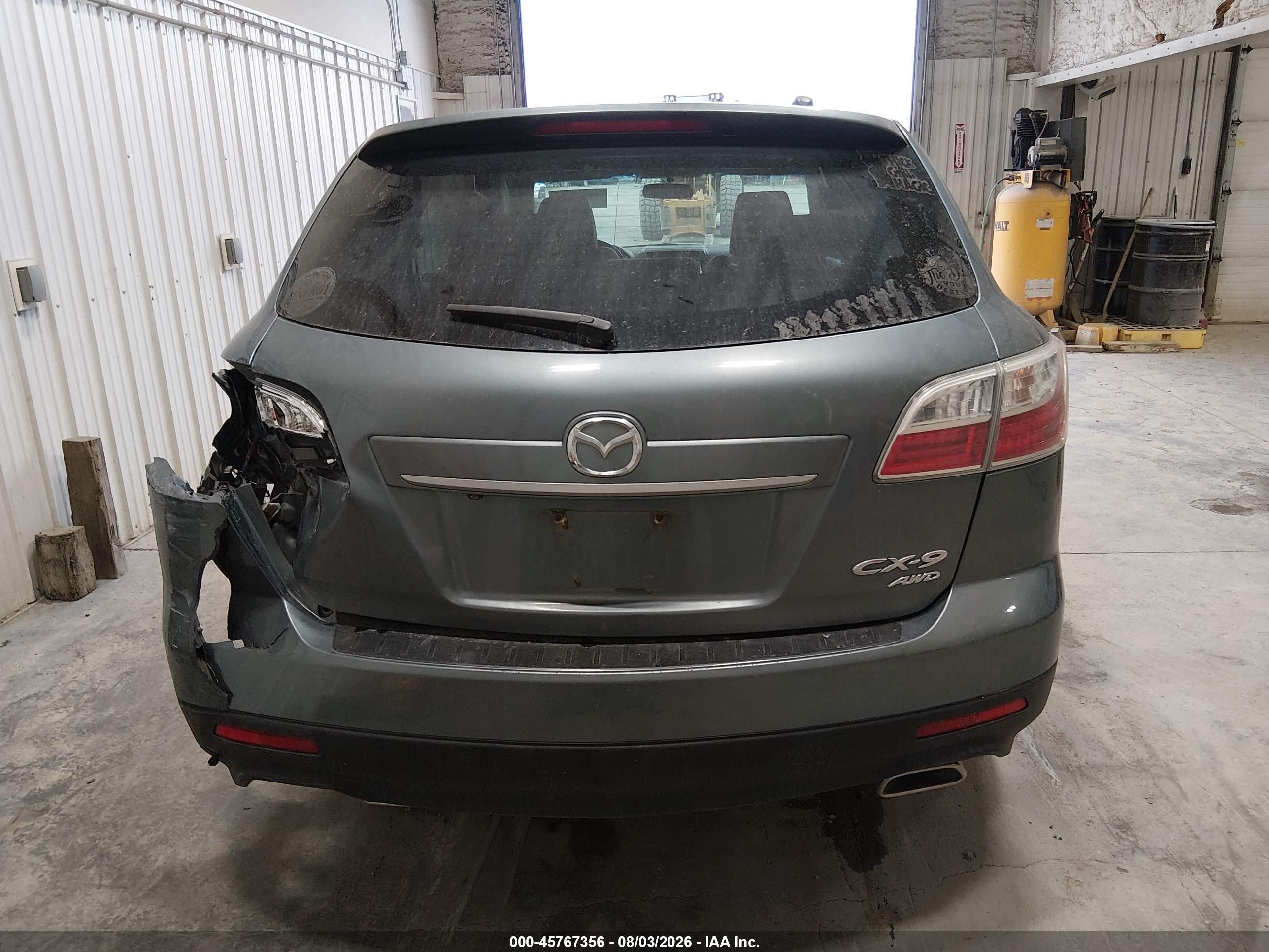 2010 Mazda Cx-9 Touring Turquoise vin: JM3TB3MA2A0225802