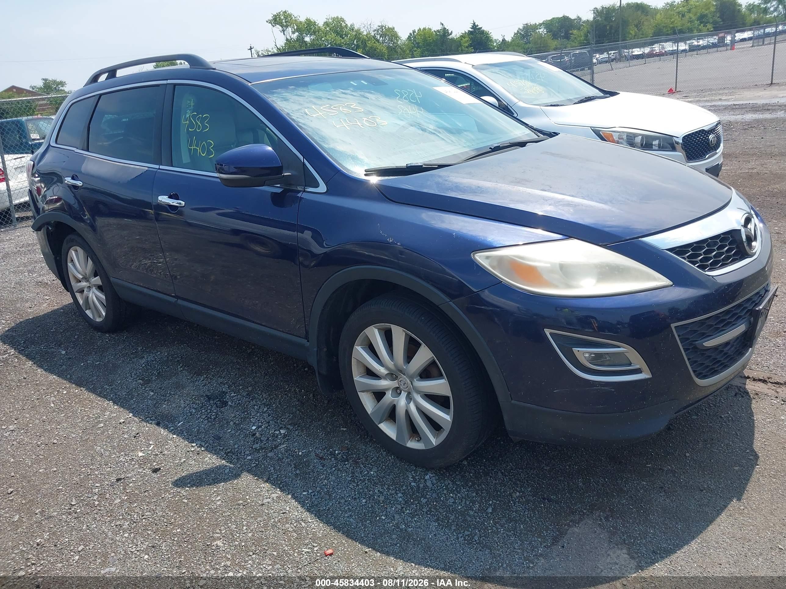 2010 Mazda Cx-9 Grand Touring Dark Blue vin: JM3TB3MA5A0204961