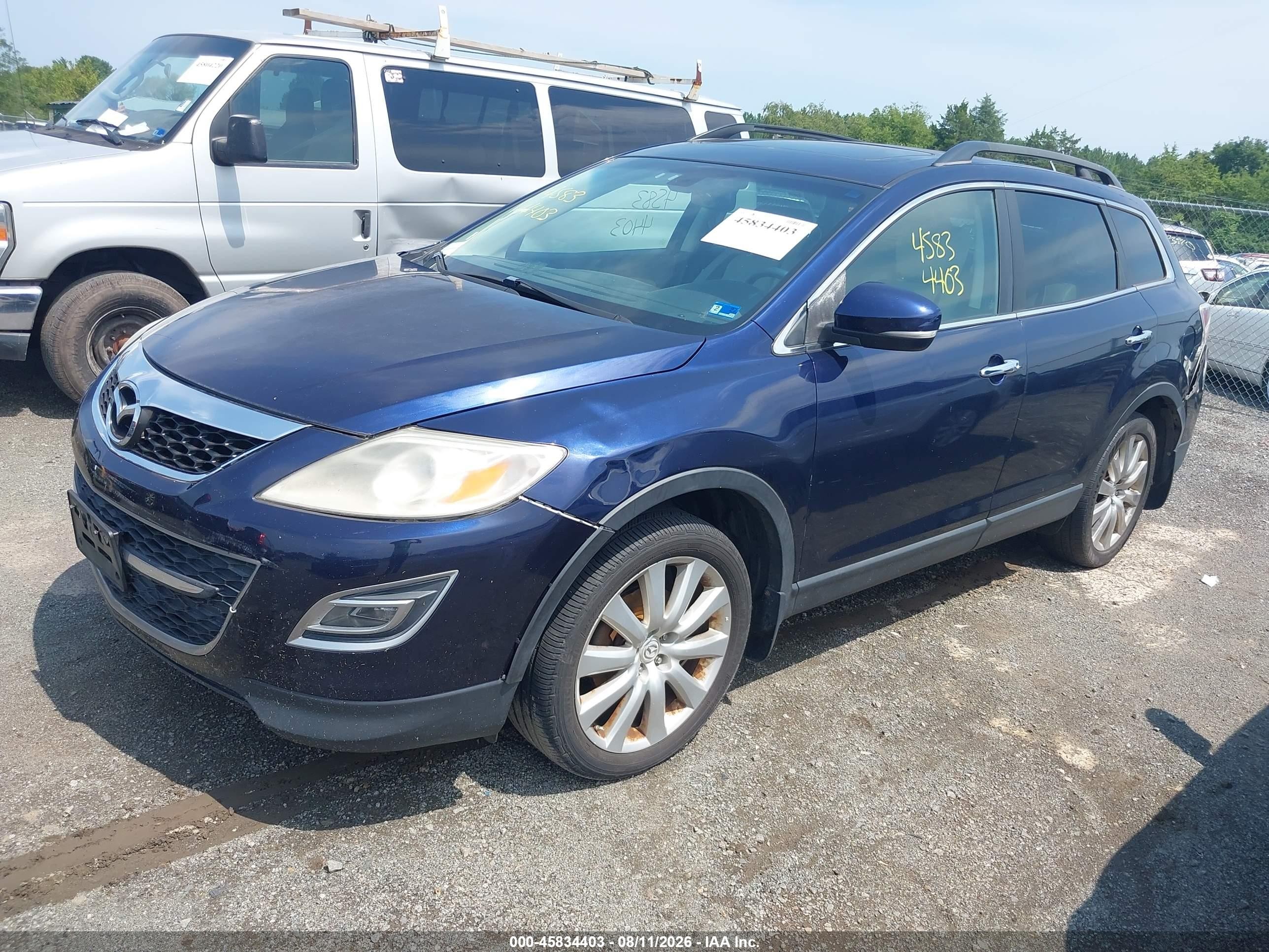 2010 Mazda Cx-9 Grand Touring Dark Blue vin: JM3TB3MA5A0204961