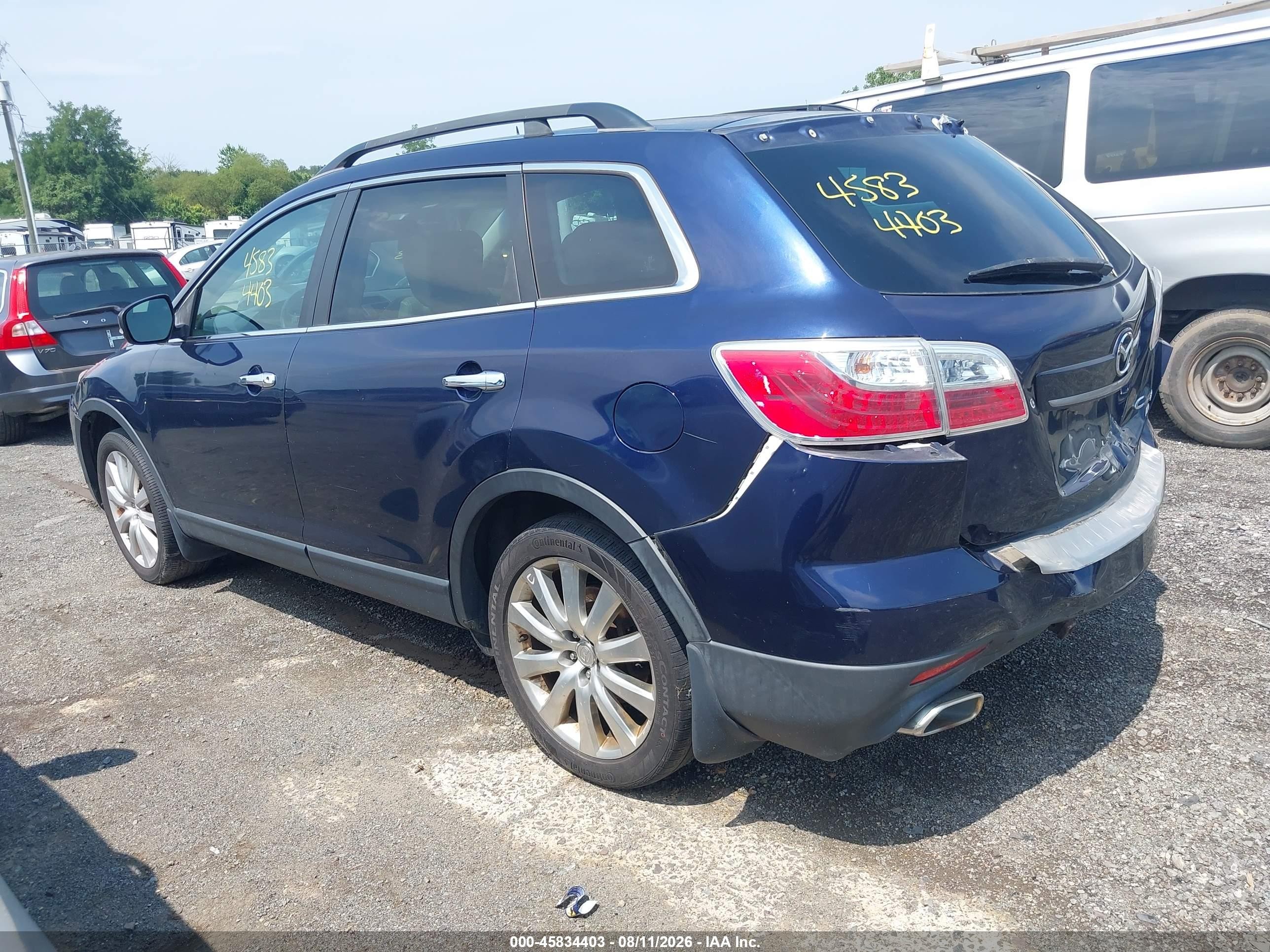 2010 Mazda Cx-9 Grand Touring Dark Blue vin: JM3TB3MA5A0204961