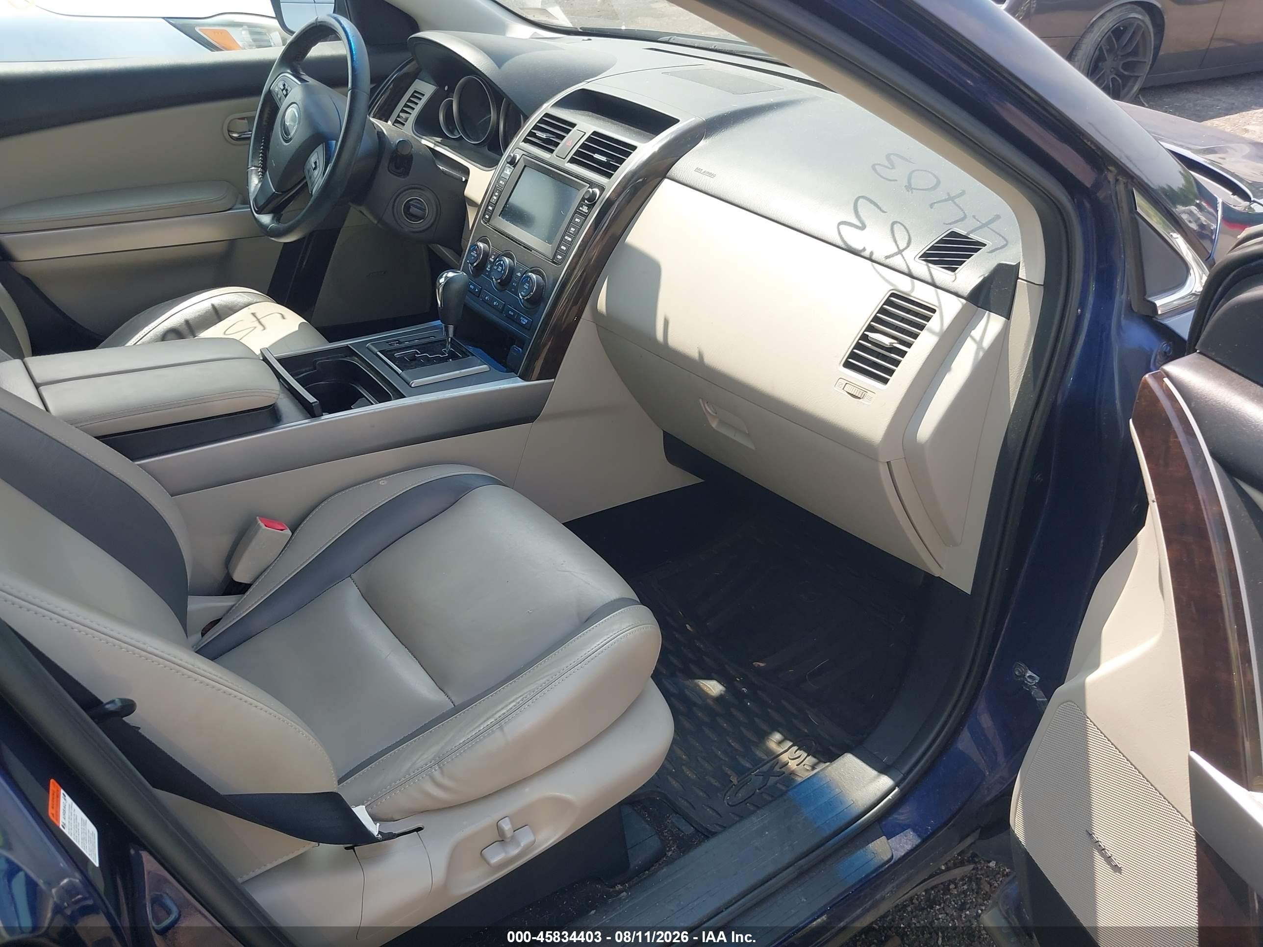 2010 Mazda Cx-9 Grand Touring Dark Blue vin: JM3TB3MA5A0204961