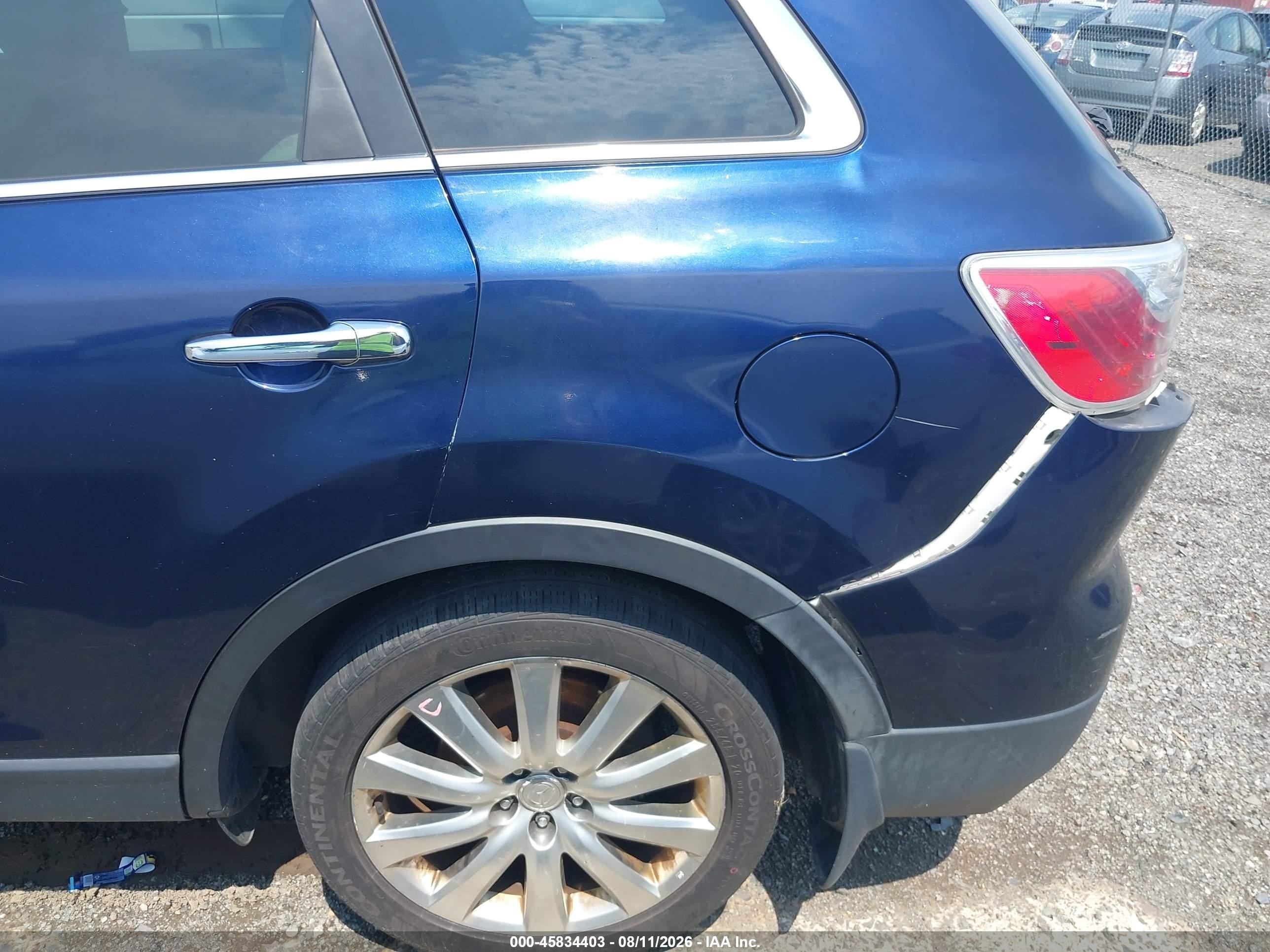 2010 Mazda Cx-9 Grand Touring Dark Blue vin: JM3TB3MA5A0204961