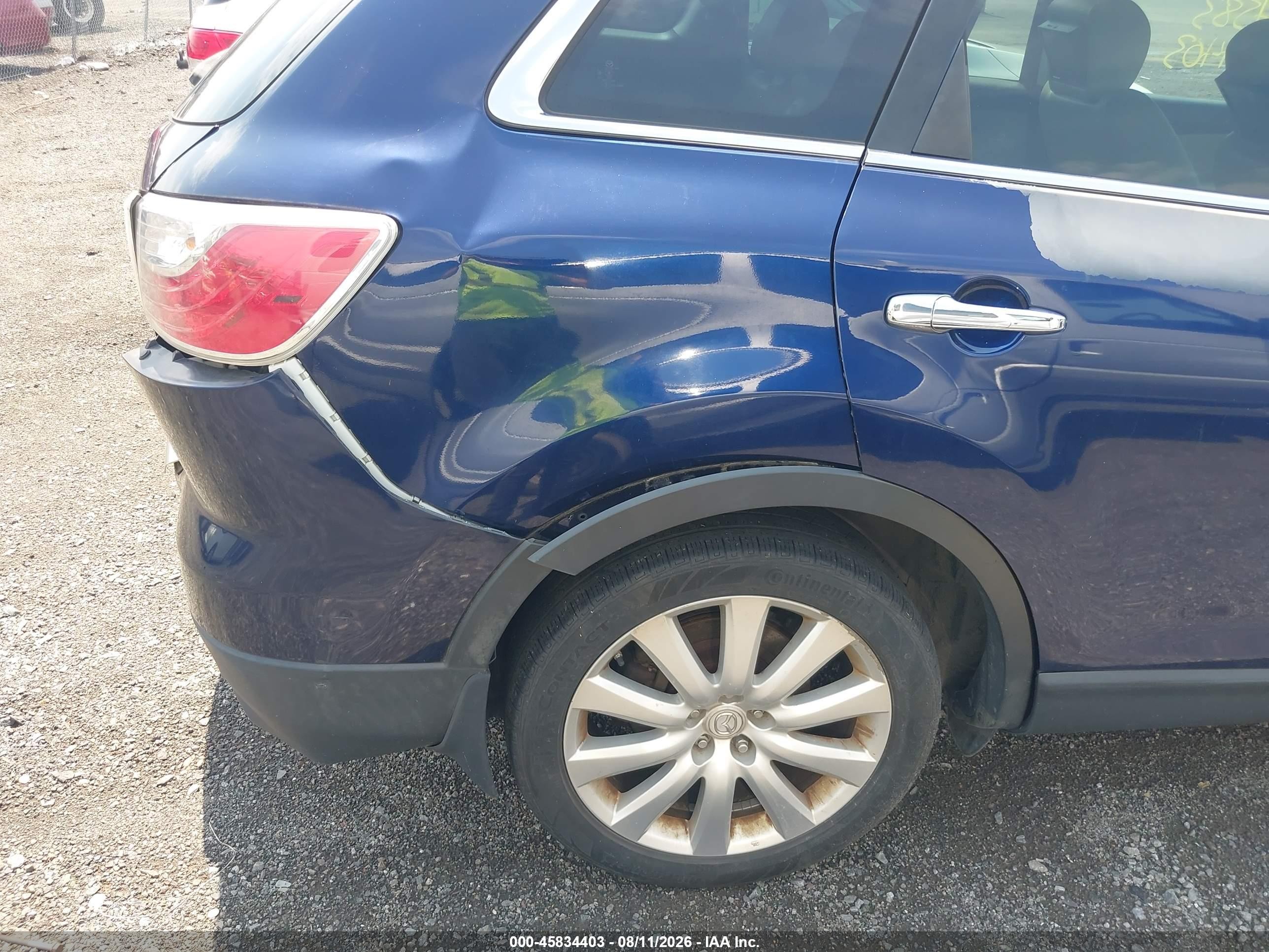 2010 Mazda Cx-9 Grand Touring Dark Blue vin: JM3TB3MA5A0204961