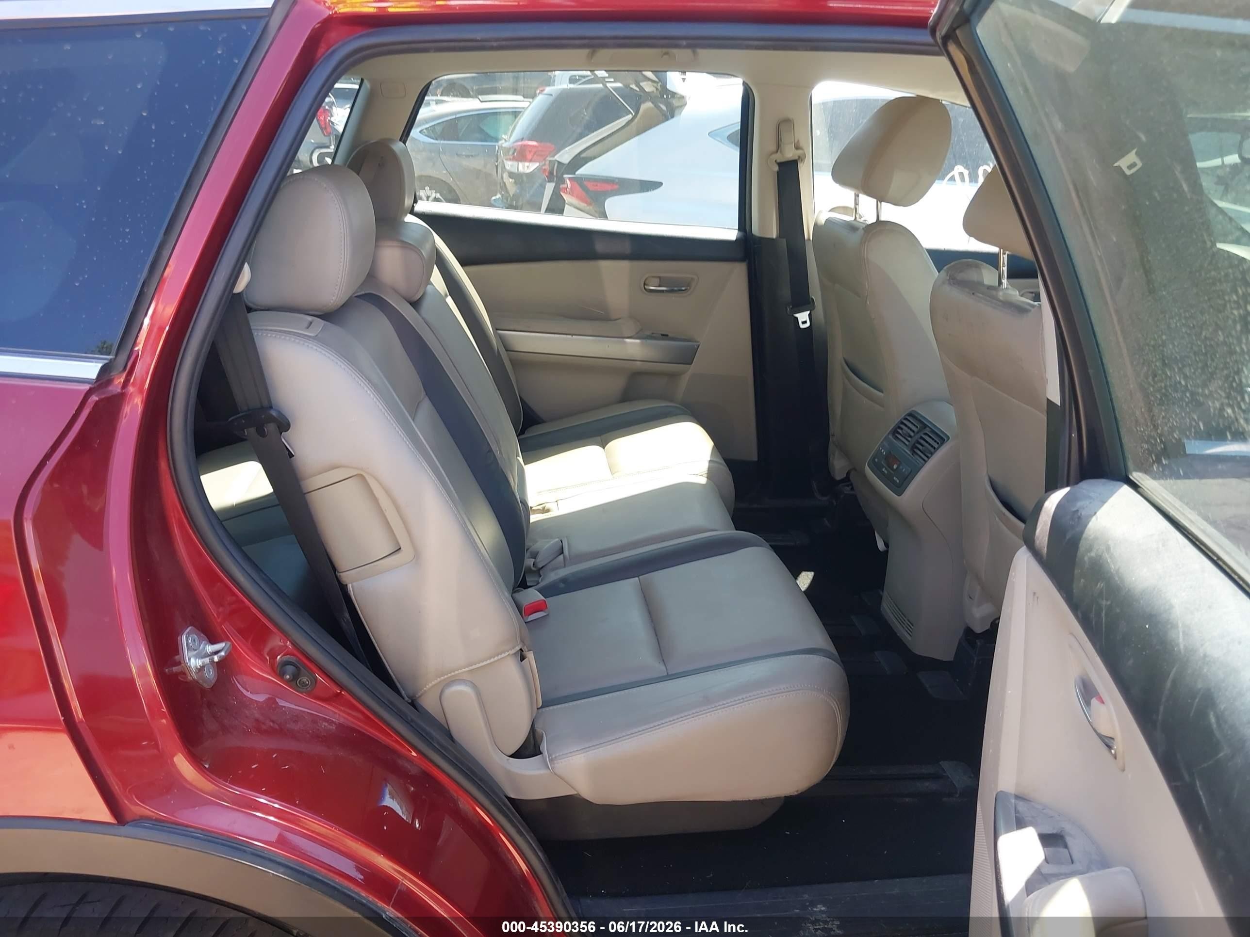 2010 Mazda Cx-9 Grand Touring Red vin: JM3TB3MA6A0207545