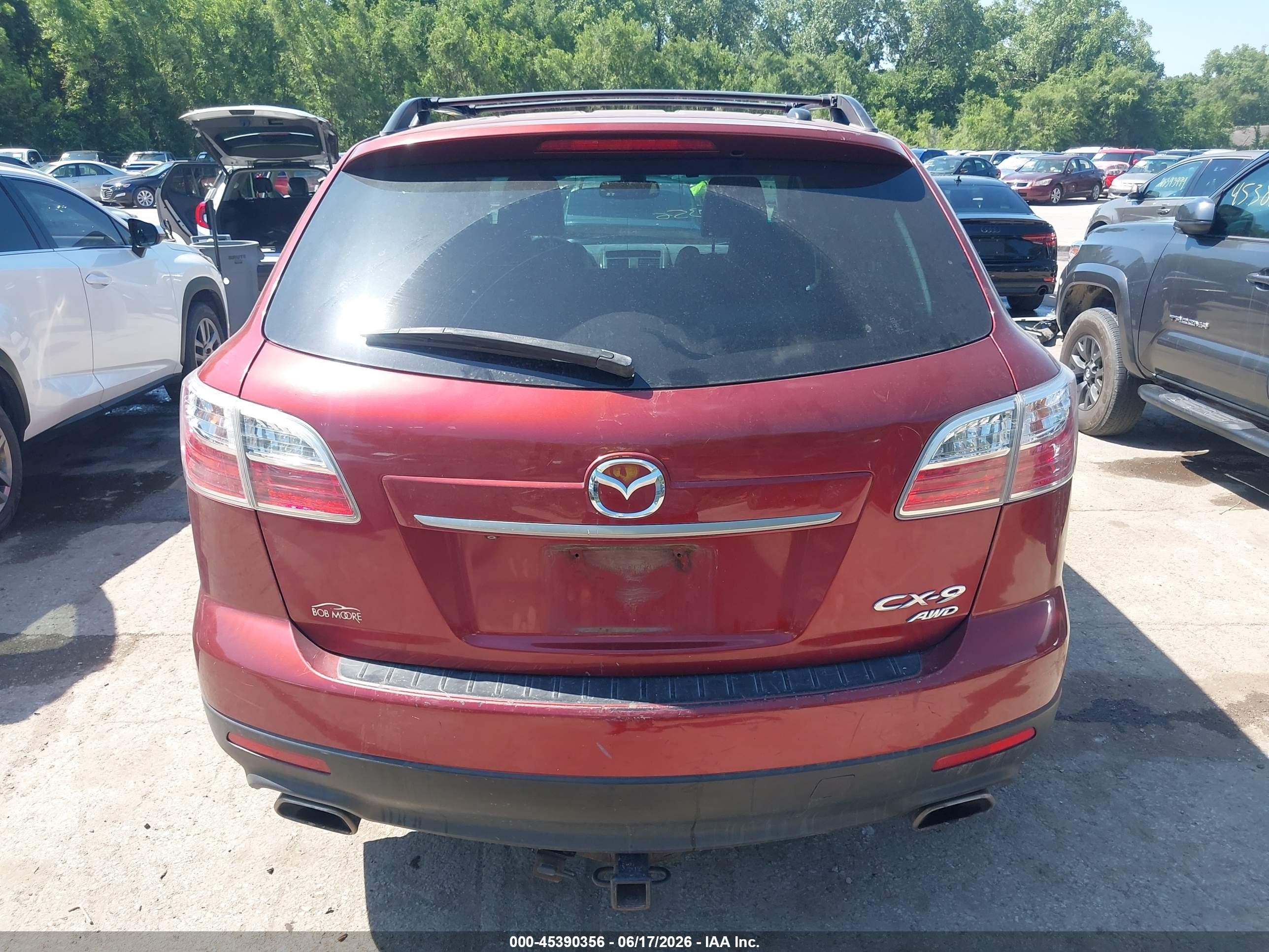 2010 Mazda Cx-9 Grand Touring Red vin: JM3TB3MA6A0207545