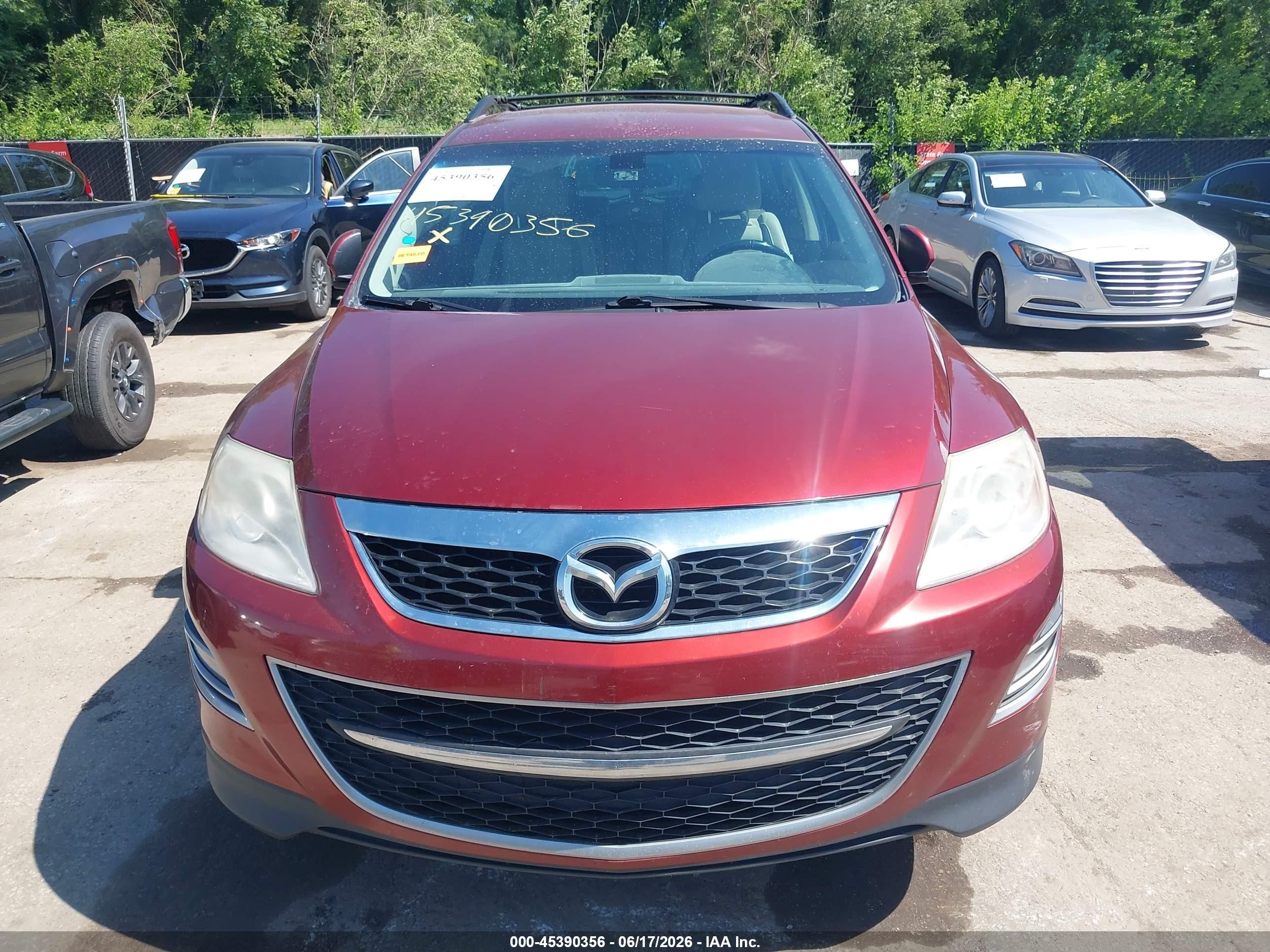 2010 Mazda Cx-9 Grand Touring Red vin: JM3TB3MA6A0207545