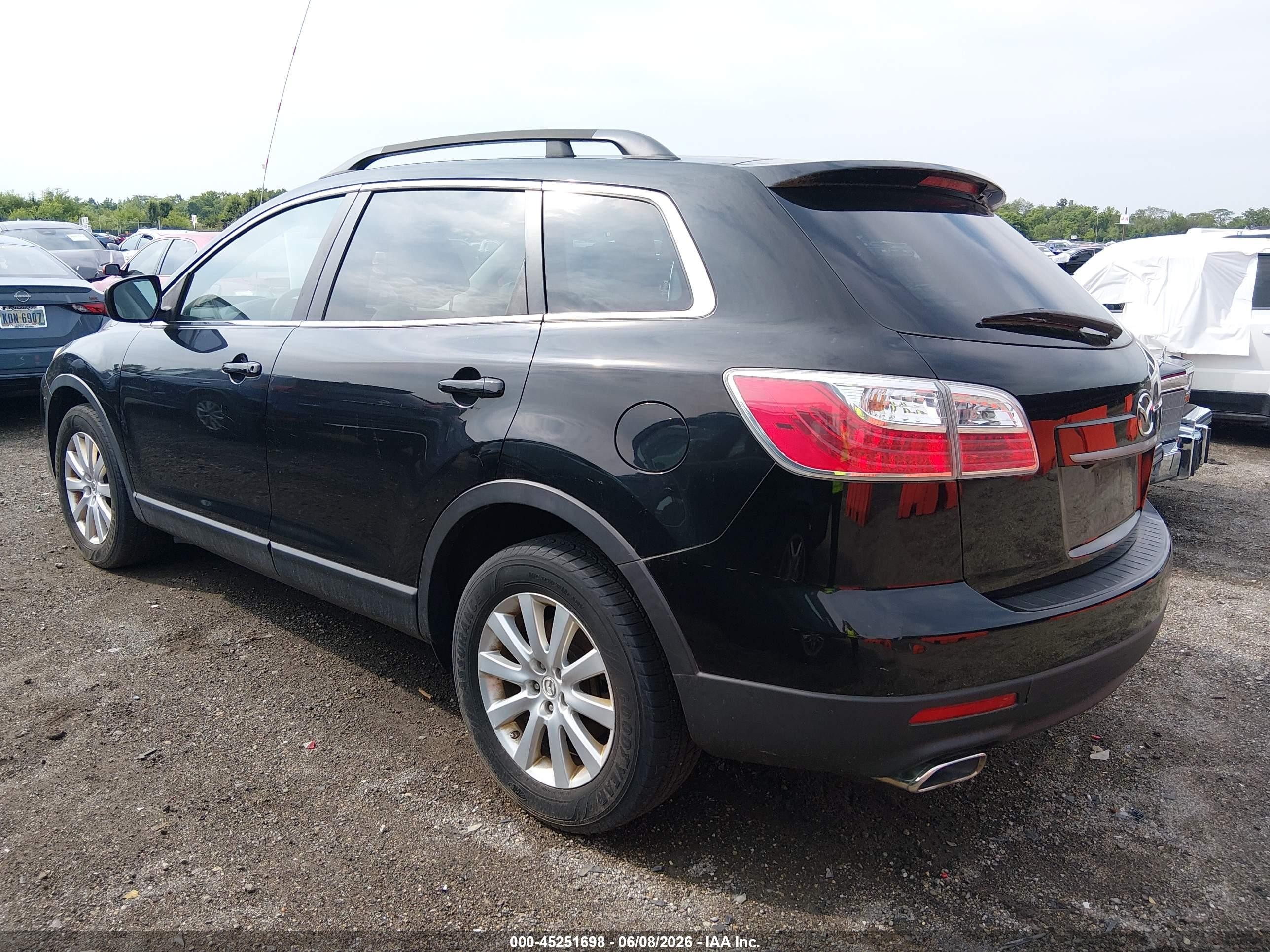 2010 Mazda Cx-9 Touring Black vin: JM3TB3MA7A0216352