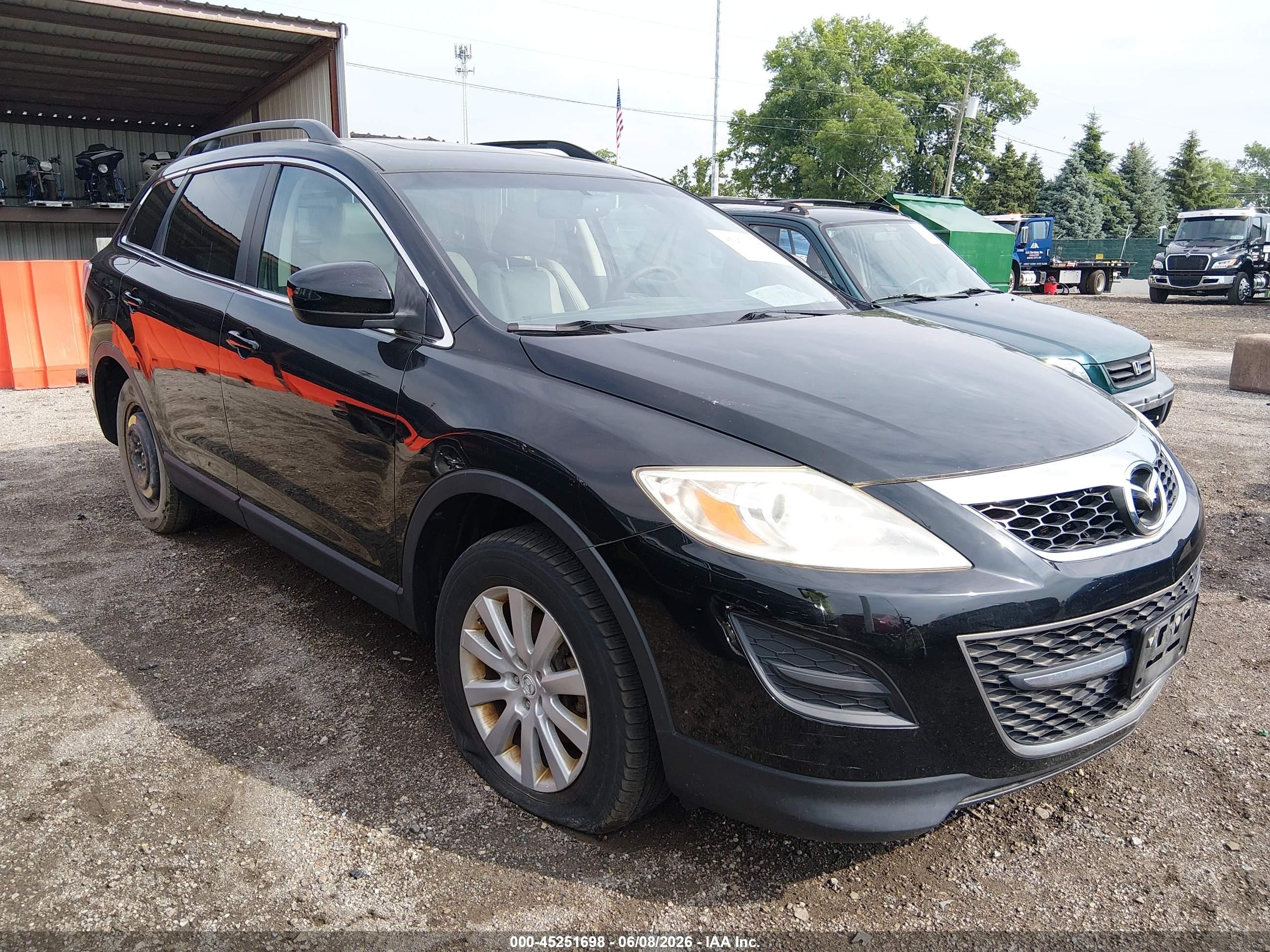2010 Mazda Cx-9 Touring Black vin: JM3TB3MA7A0216352