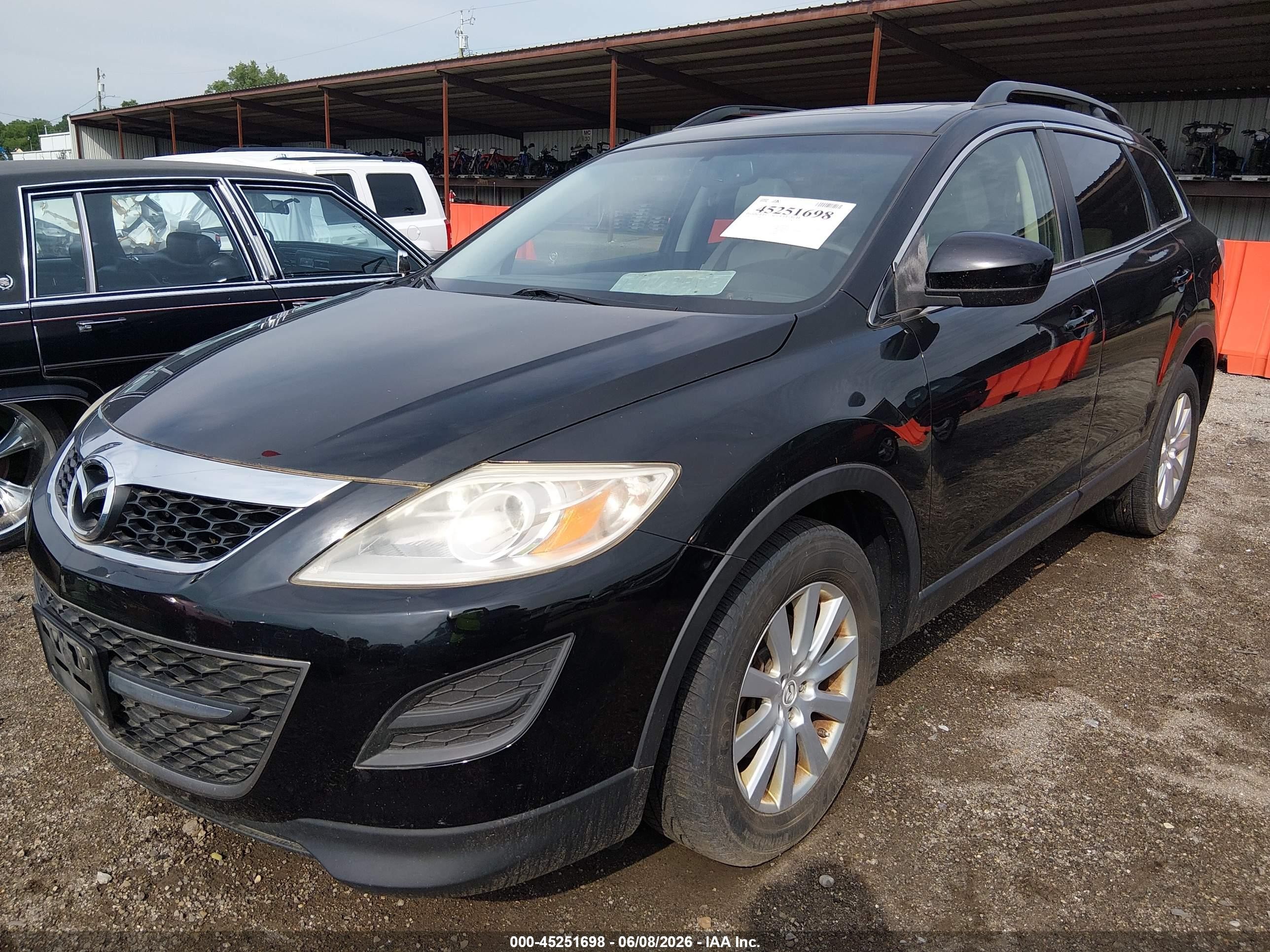 2010 Mazda Cx-9 Touring Black vin: JM3TB3MA7A0216352
