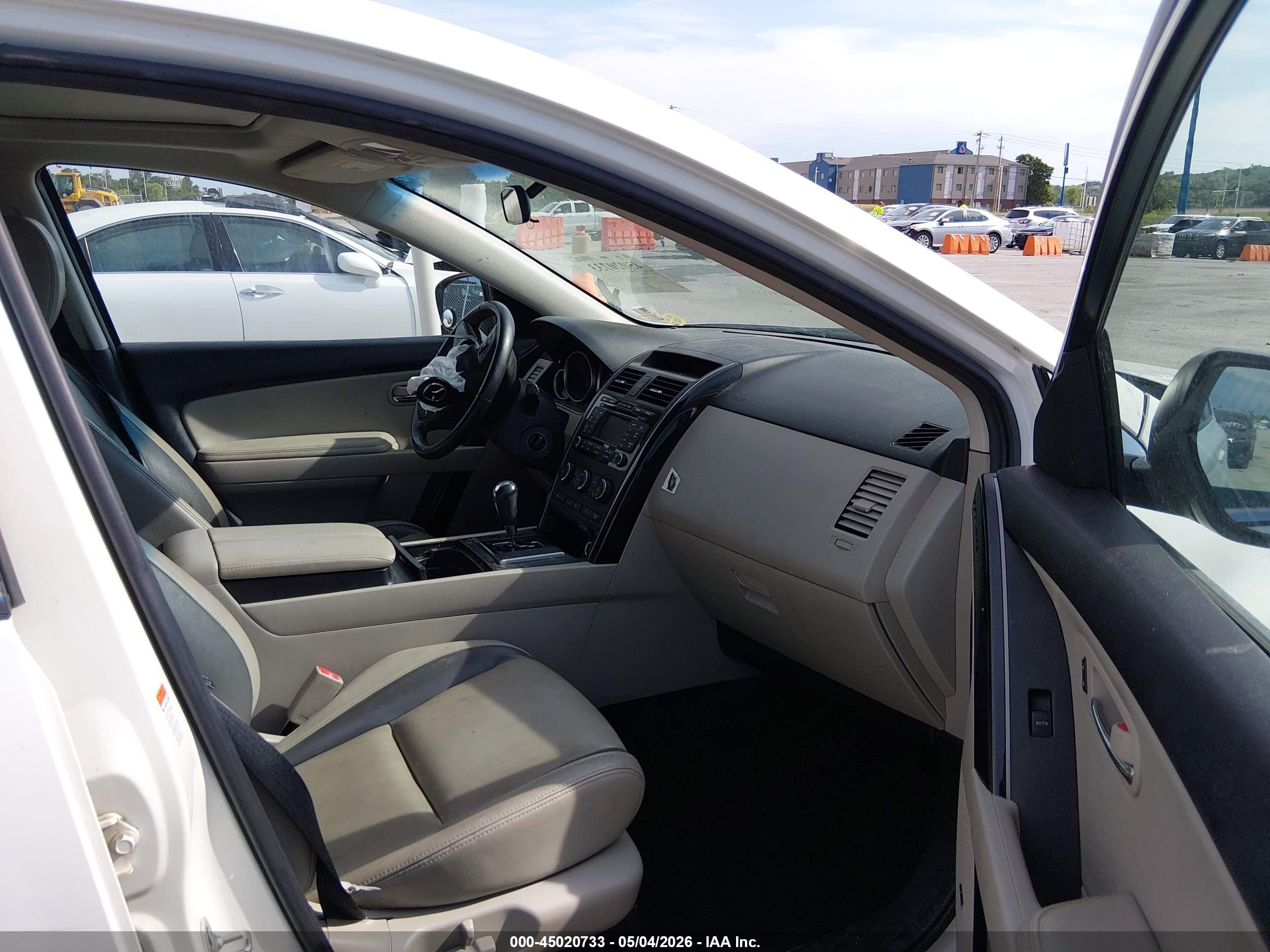 2010 Mazda Cx-9 Touring White vin: JM3TB3MA7A0216528