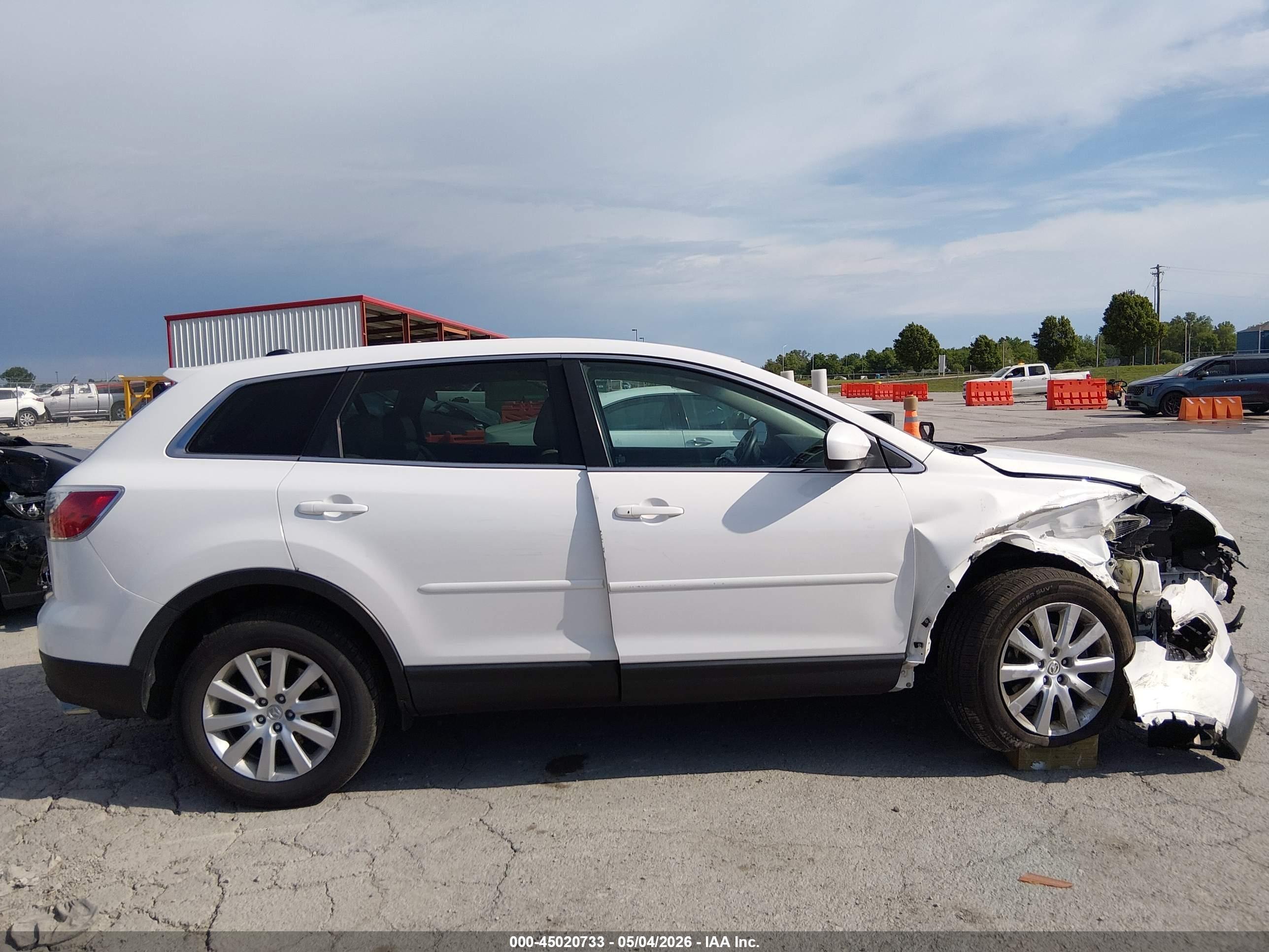 2010 Mazda Cx-9 Touring White vin: JM3TB3MA7A0216528