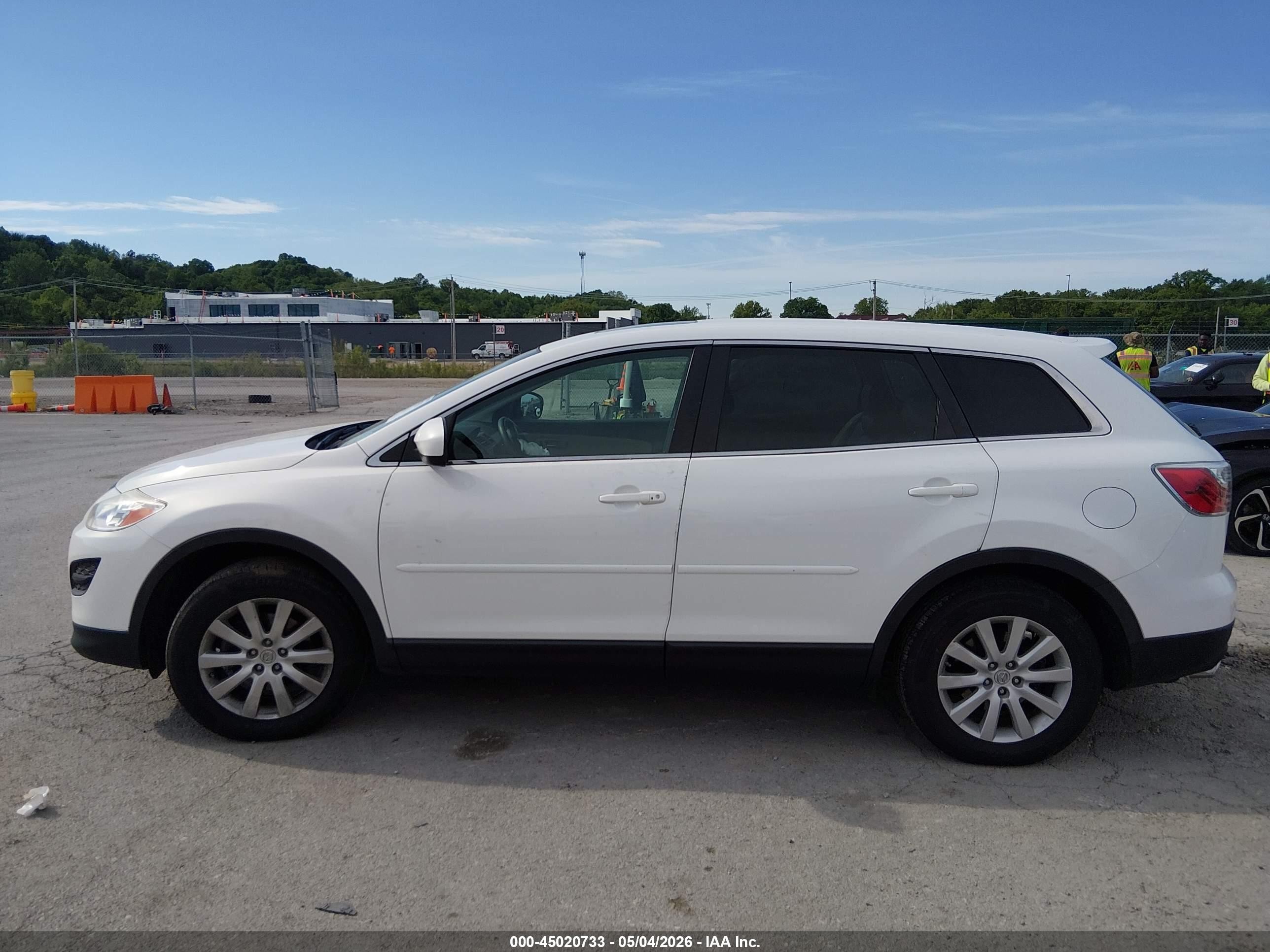 2010 Mazda Cx-9 Touring White vin: JM3TB3MA7A0216528