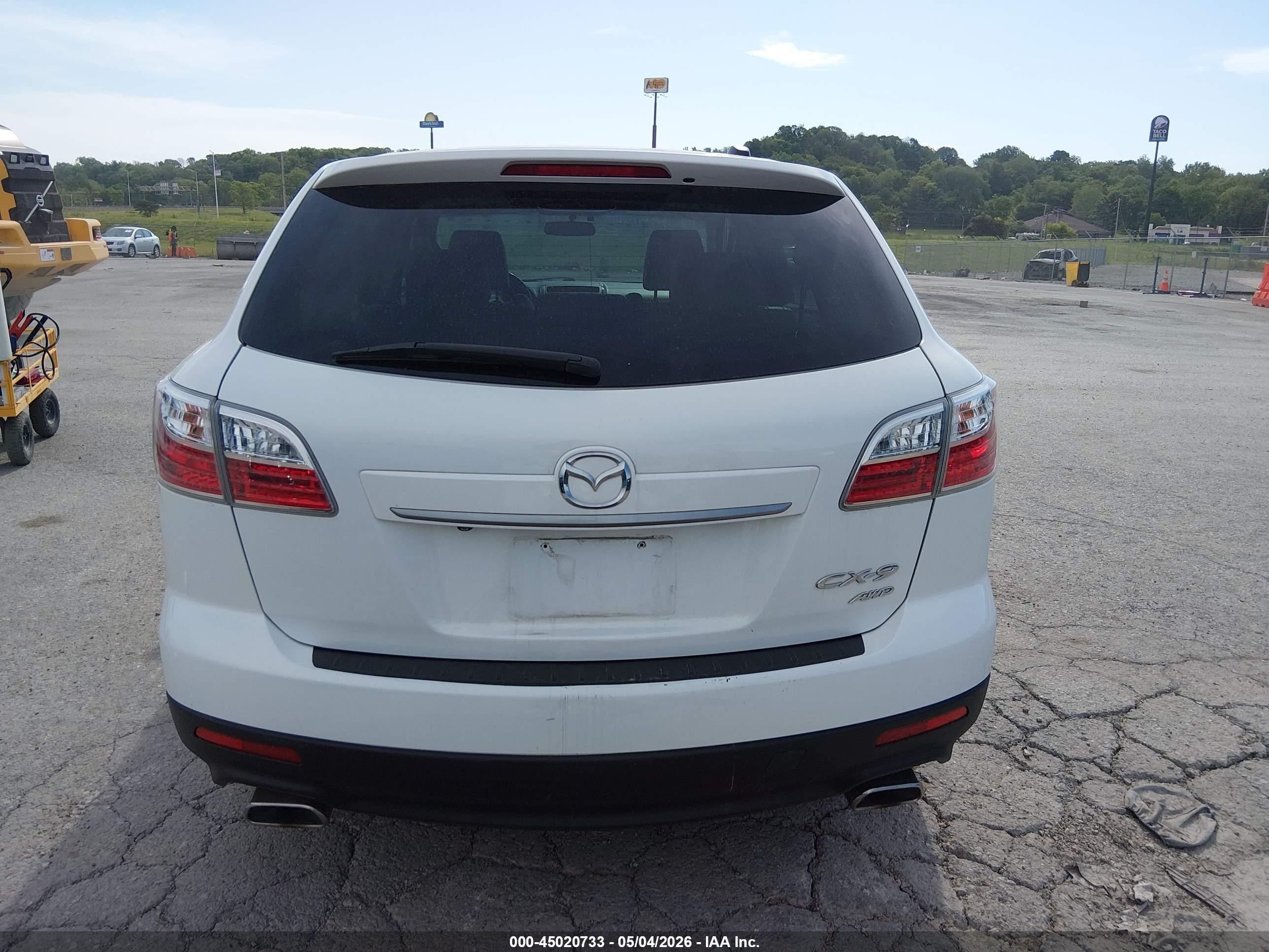 2010 Mazda Cx-9 Touring White vin: JM3TB3MA7A0216528