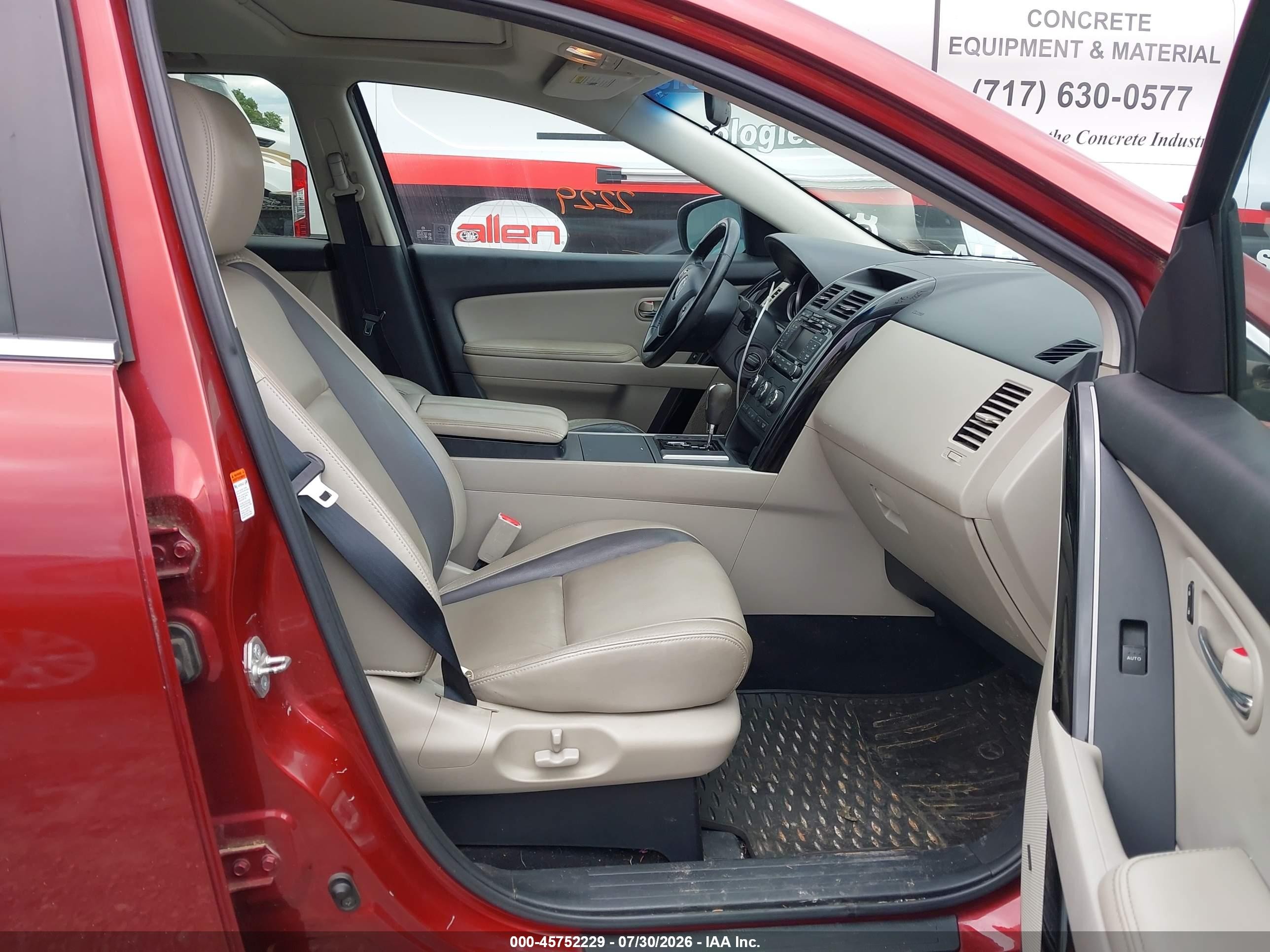 2010 Mazda Cx-9 Touring Красный vin: JM3TB3MA7A0221938