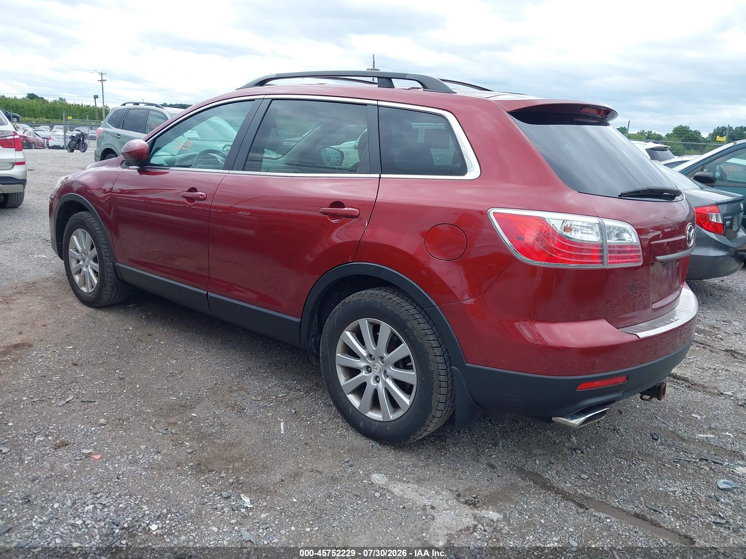 2010 Mazda Cx-9 Touring Красный vin: JM3TB3MA7A0221938