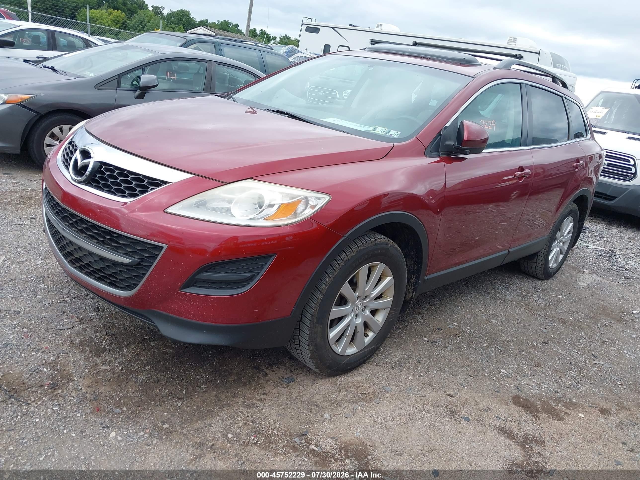 2010 Mazda Cx-9 Touring Красный vin: JM3TB3MA7A0221938