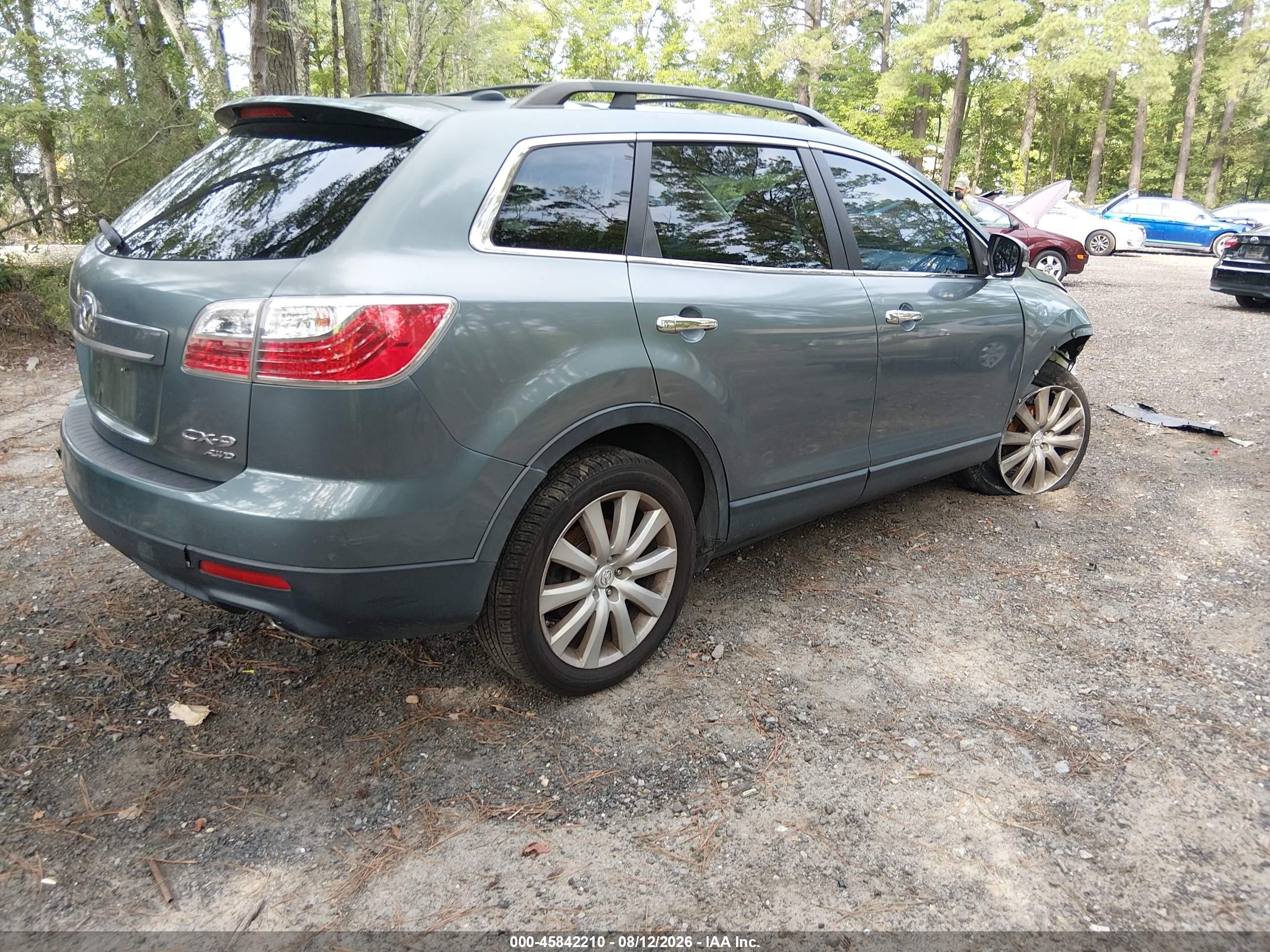 2010 Mazda Cx-9 Grand Touring Light Blue vin: JM3TB3MA7A0232695