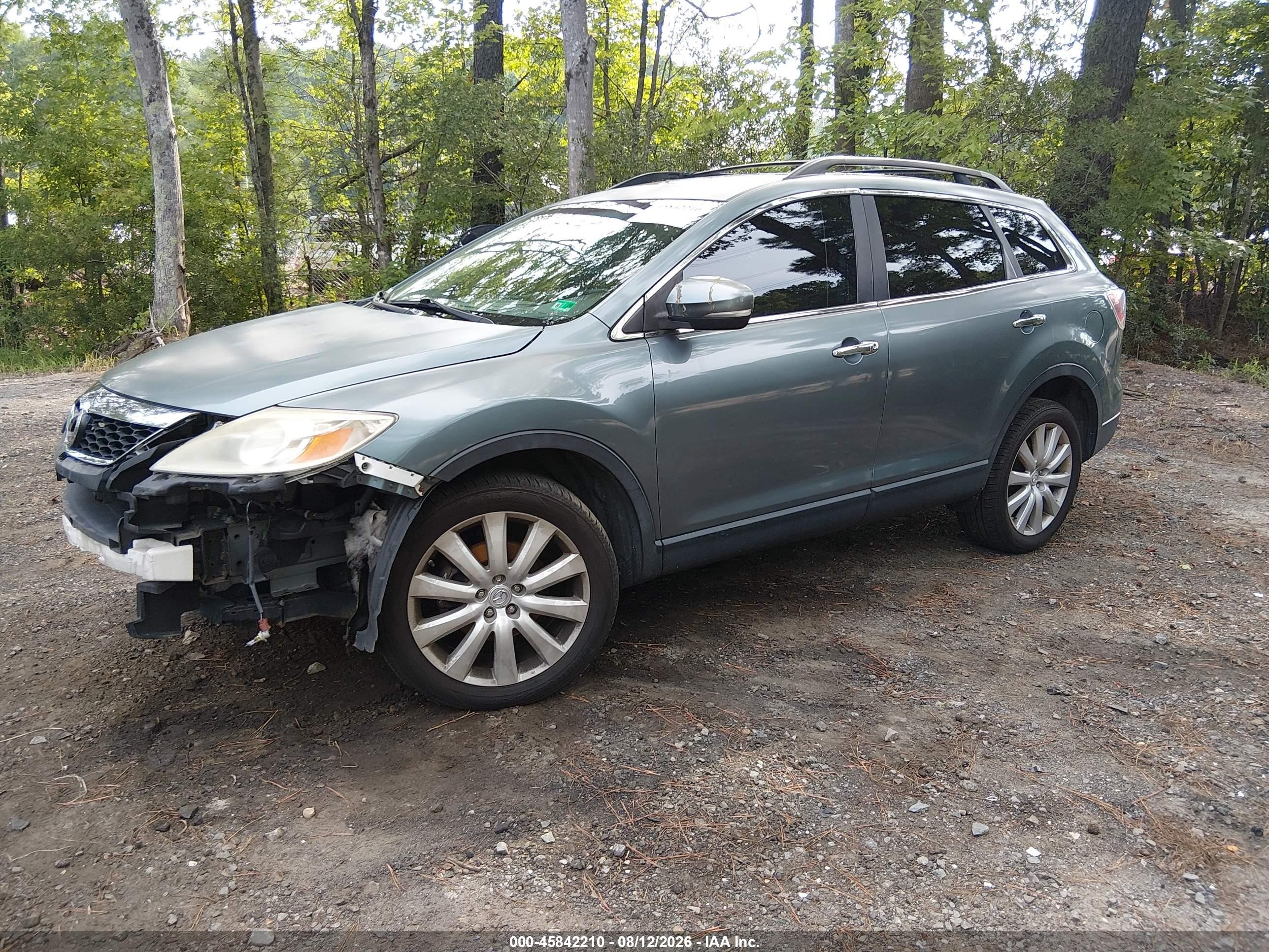 2010 Mazda Cx-9 Grand Touring Light Blue vin: JM3TB3MA7A0232695