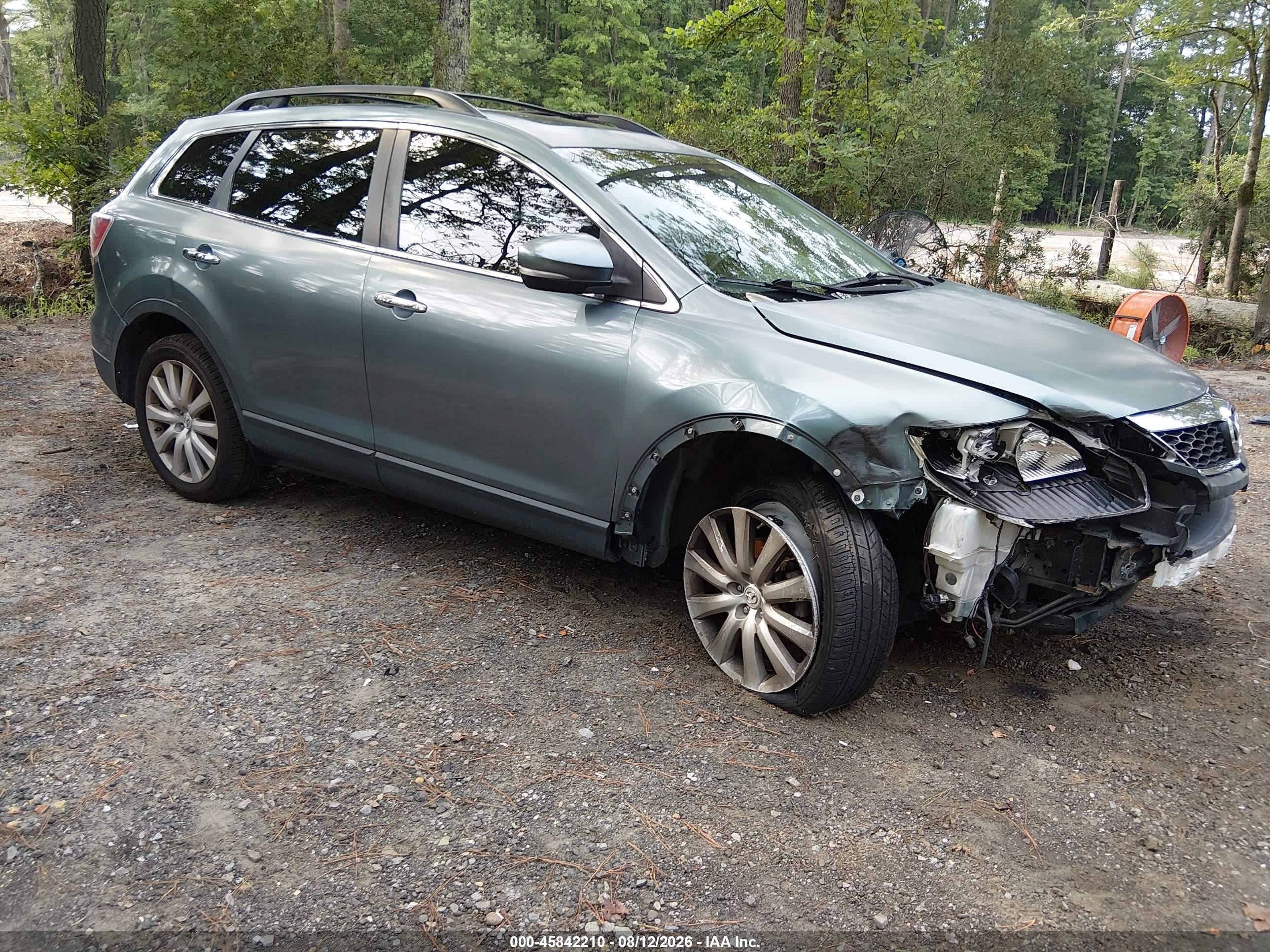 2010 Mazda Cx-9 Grand Touring Light Blue vin: JM3TB3MA7A0232695