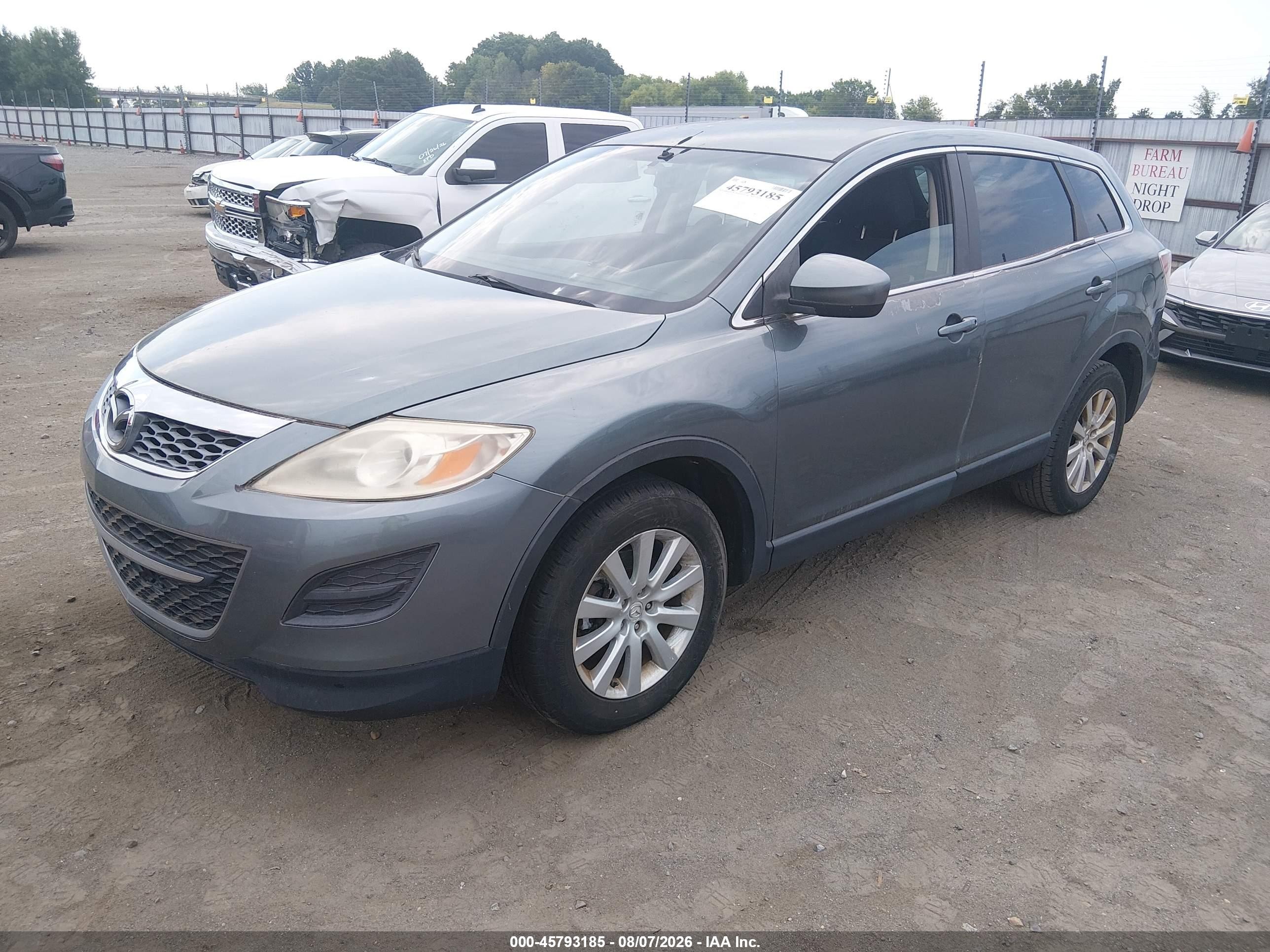 2010 Mazda Cx-9 Sport Teal vin: JM3TB3MA8A0213718