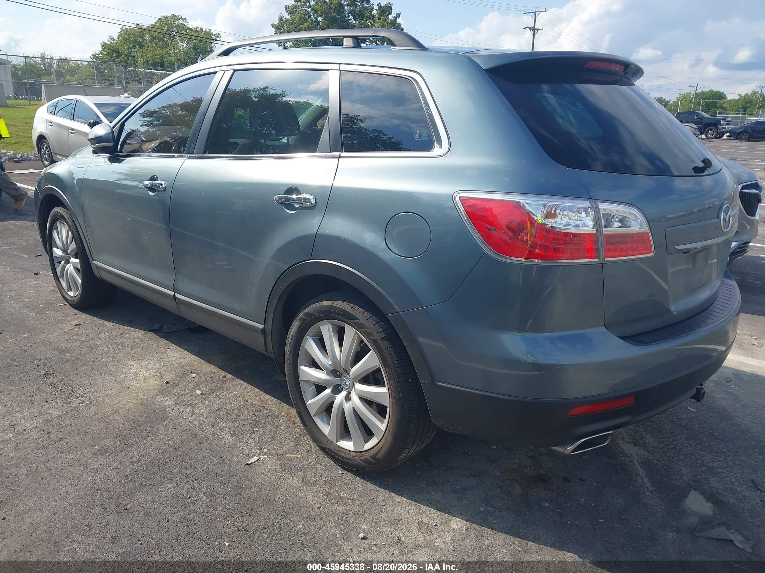 2010 Mazda Cx-9 Grand Touring Blue vin: JM3TB3MA9A0210570