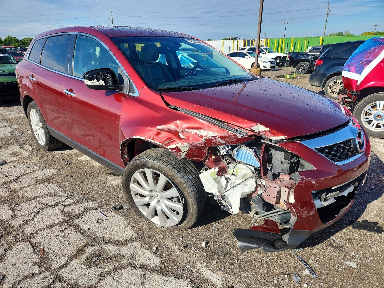 2010 Mazda Cx-9 Red vin: JM3TB3MA9A0211556