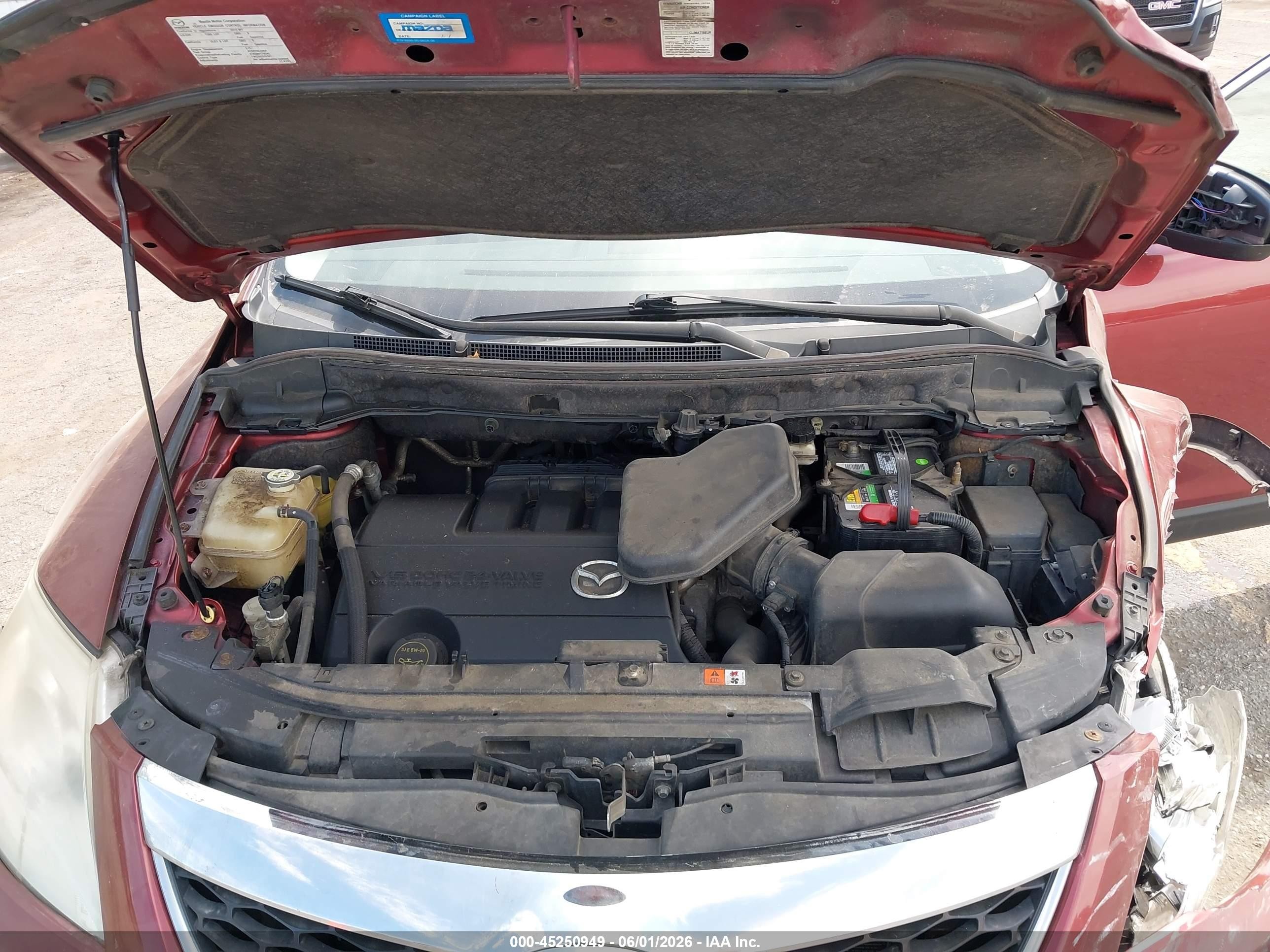 2010 Mazda Cx-9 Touring Maroon vin: JM3TB3MV0A0212257