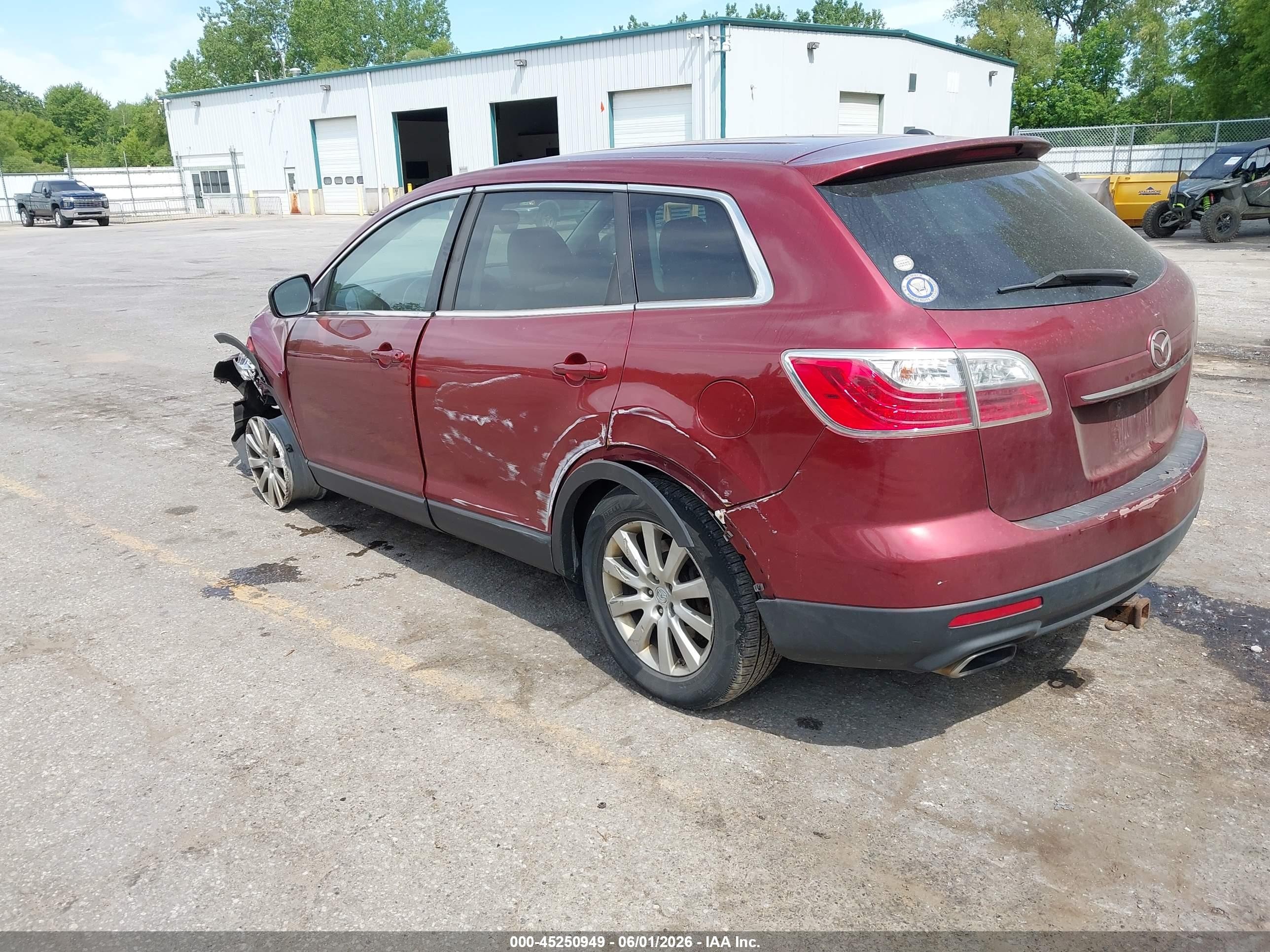 2010 Mazda Cx-9 Touring Maroon vin: JM3TB3MV0A0212257