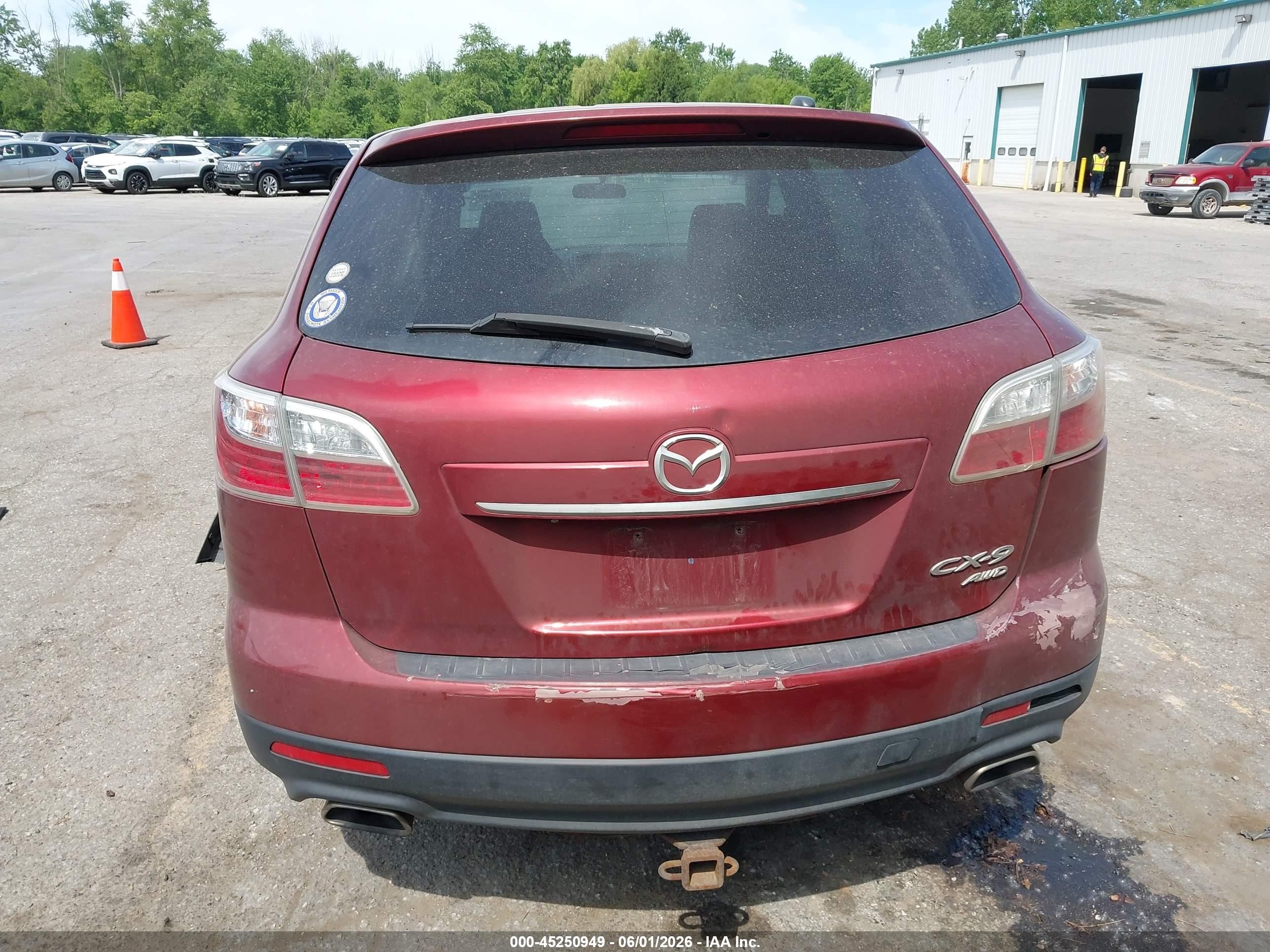 2010 Mazda Cx-9 Touring Maroon vin: JM3TB3MV0A0212257