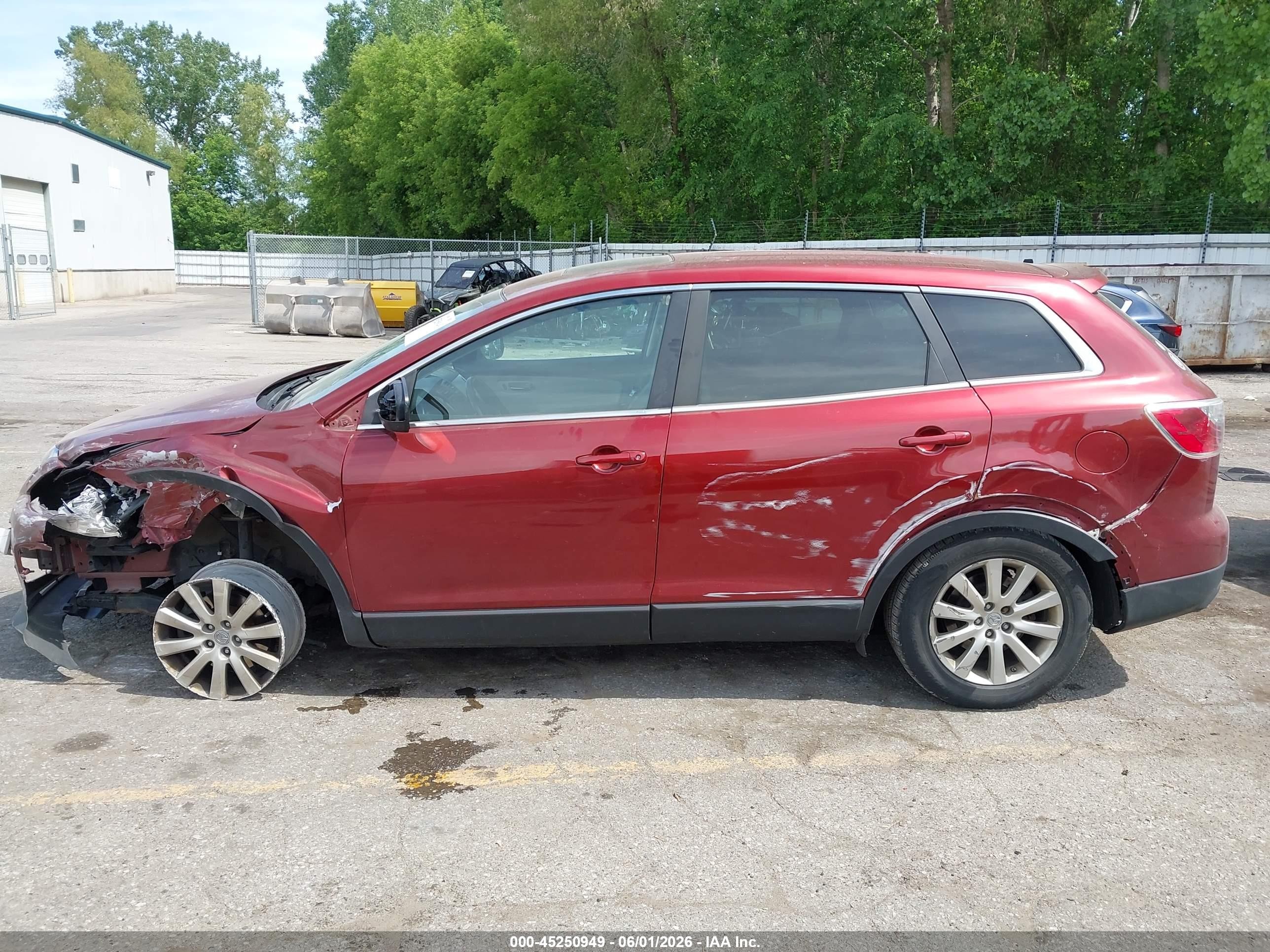 2010 Mazda Cx-9 Touring Maroon vin: JM3TB3MV0A0212257