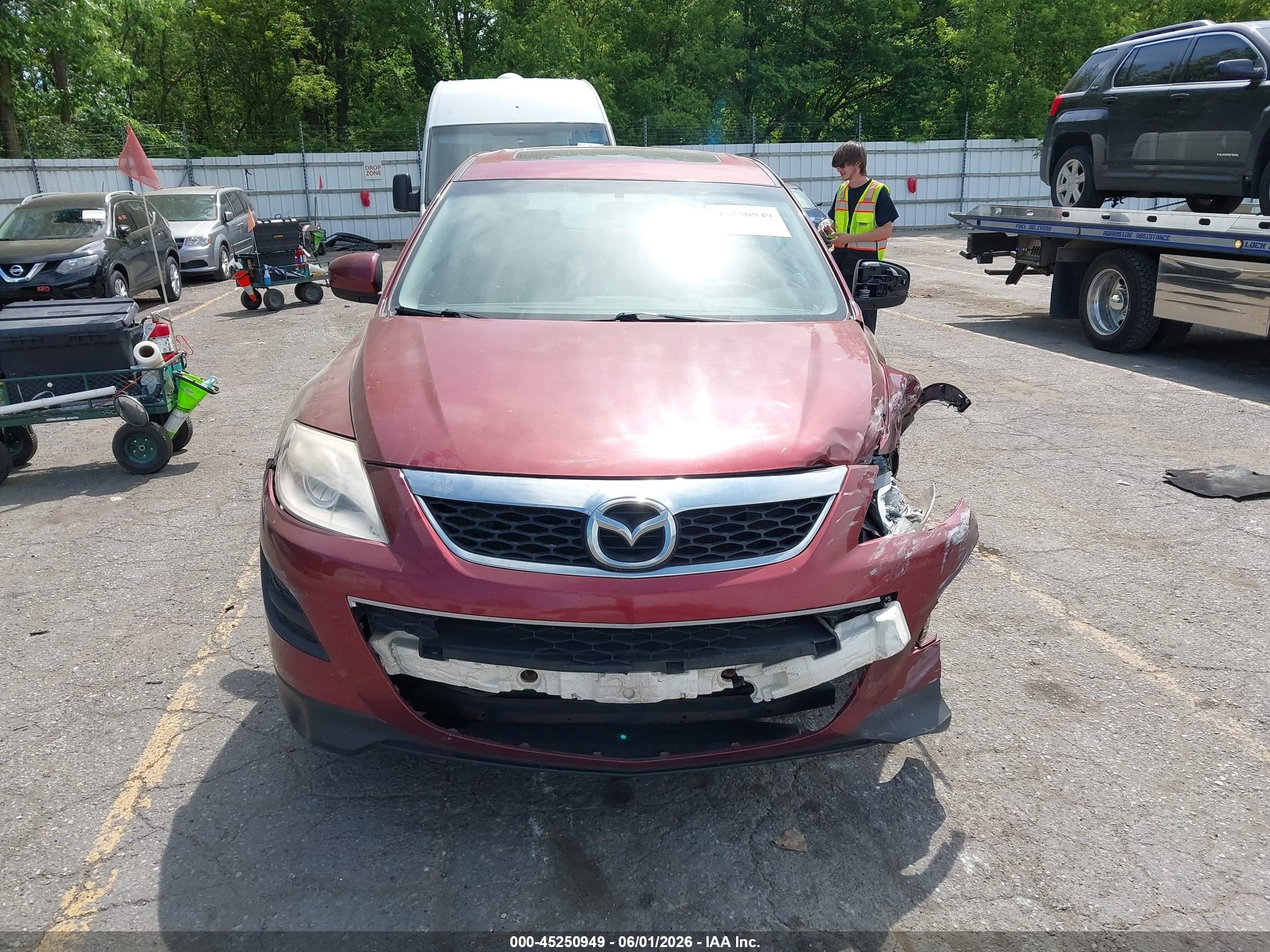 2010 Mazda Cx-9 Touring Maroon vin: JM3TB3MV0A0212257