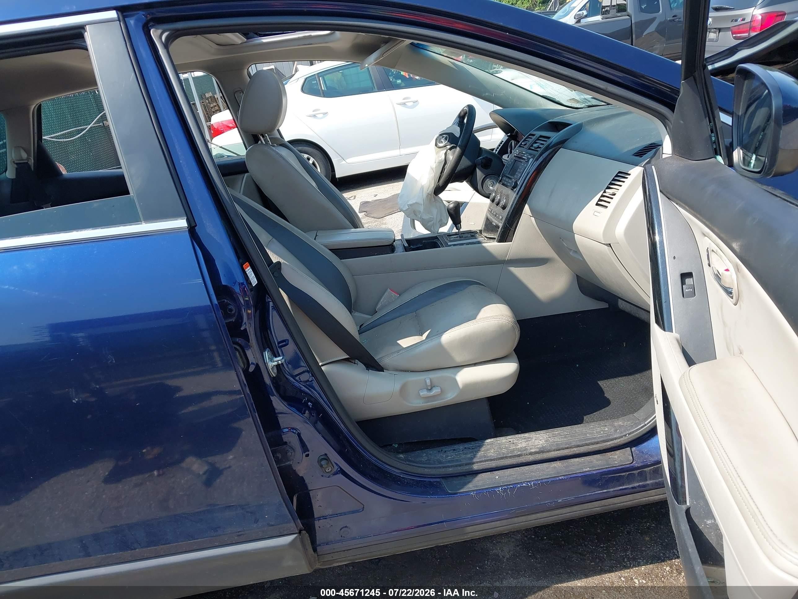 2010 Mazda Cx-9 Touring Blue vin: JM3TB3MV0A0231830