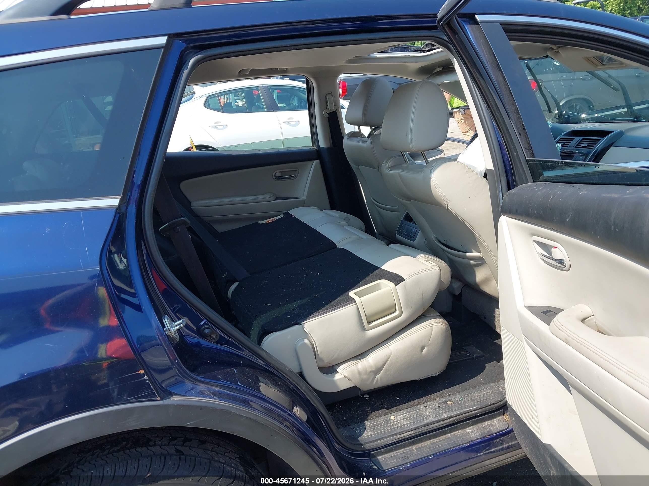 2010 Mazda Cx-9 Touring Blue vin: JM3TB3MV0A0231830