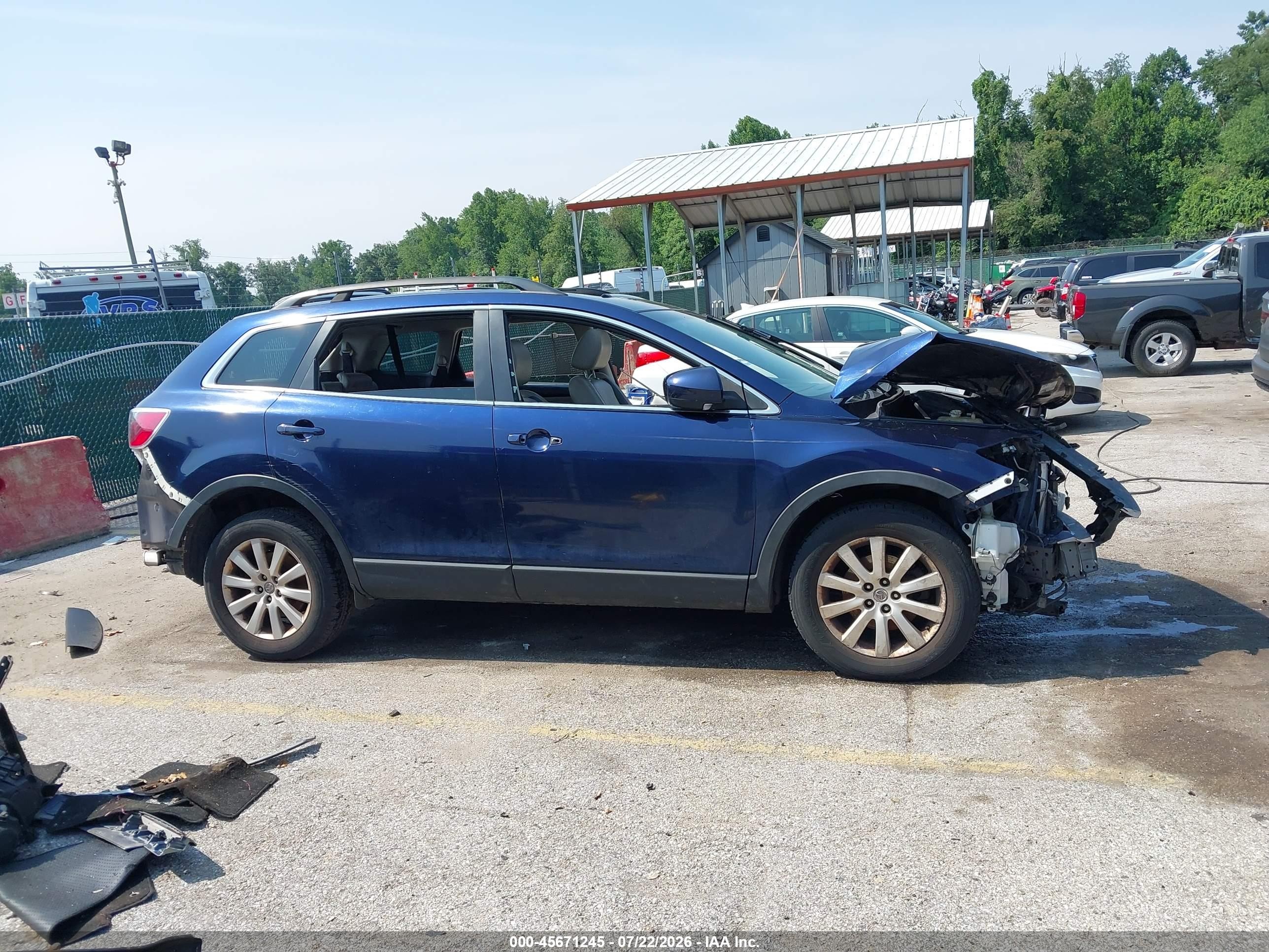 2010 Mazda Cx-9 Touring Blue vin: JM3TB3MV0A0231830