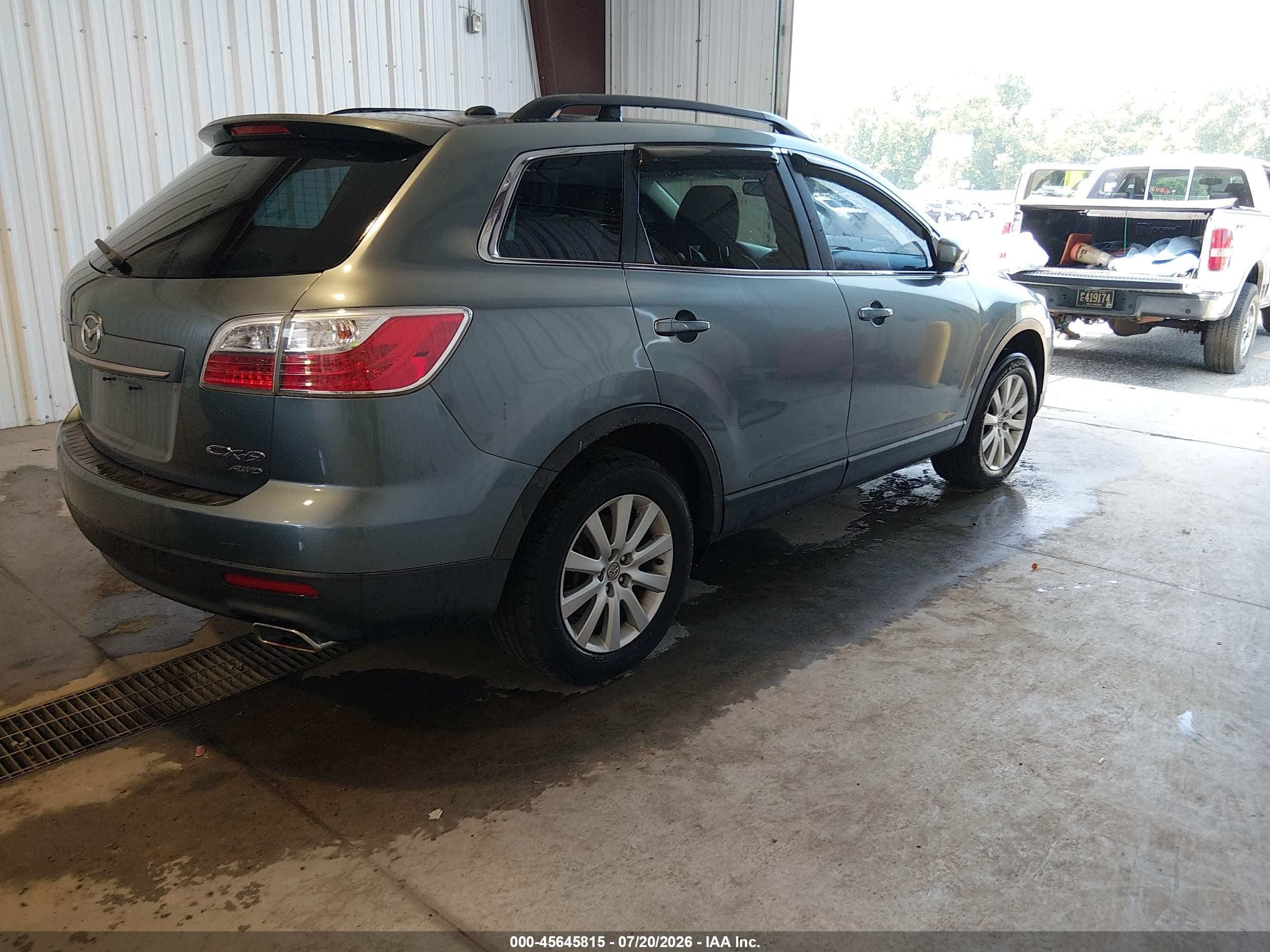 2010 Mazda Cx-9 Touring Зеленый vin: JM3TB3MV1A0213319