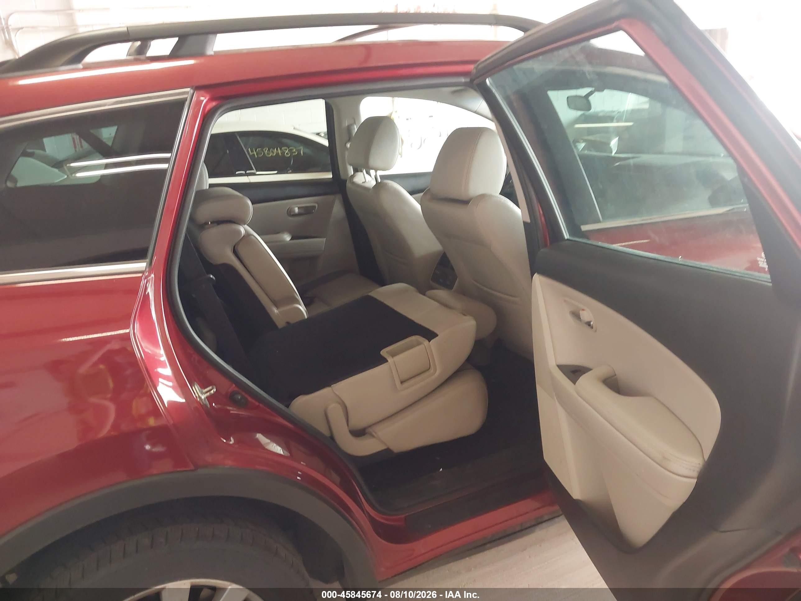2010 Mazda Cx-9 Touring Red vin: JM3TB3MV1A0224496