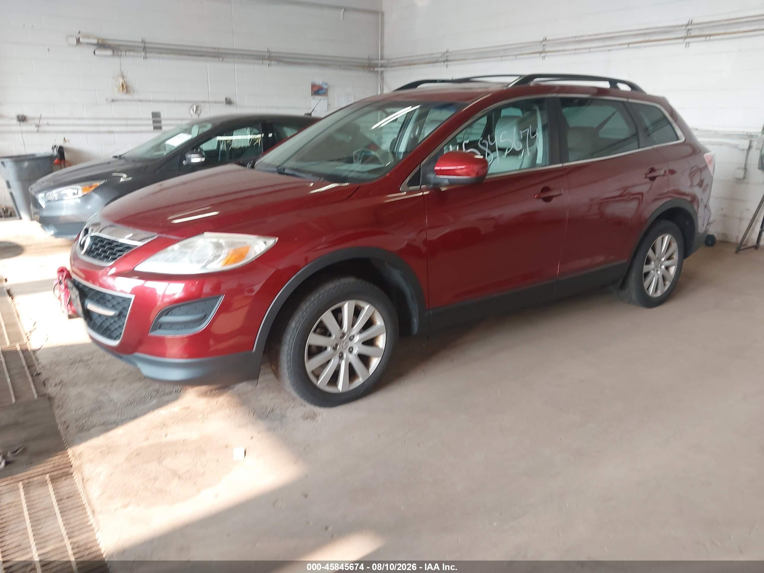 2010 Mazda Cx-9 Touring Red vin: JM3TB3MV1A0224496