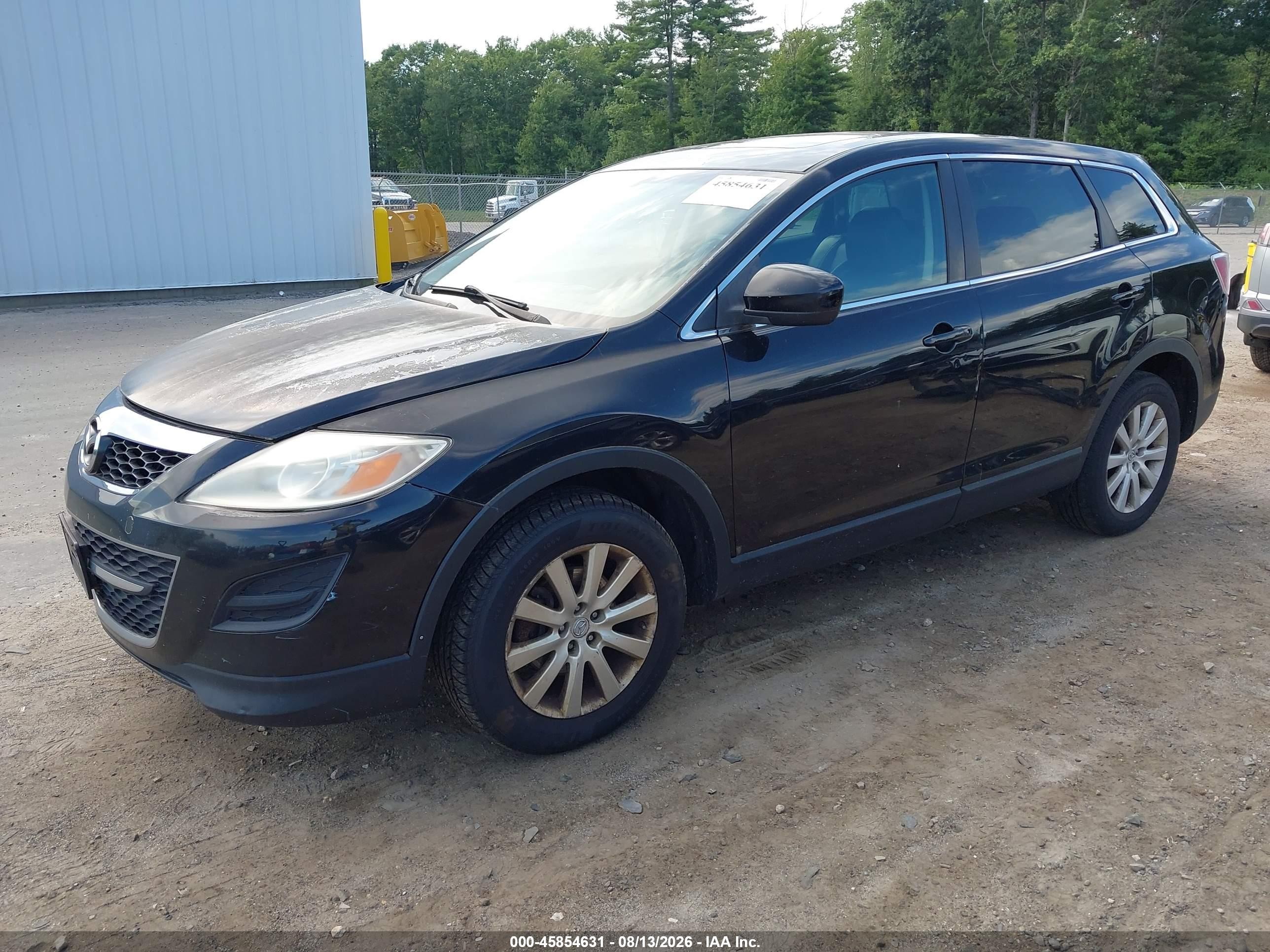 2010 Mazda Cx-9 Touring Black vin: JM3TB3MV2A0226063