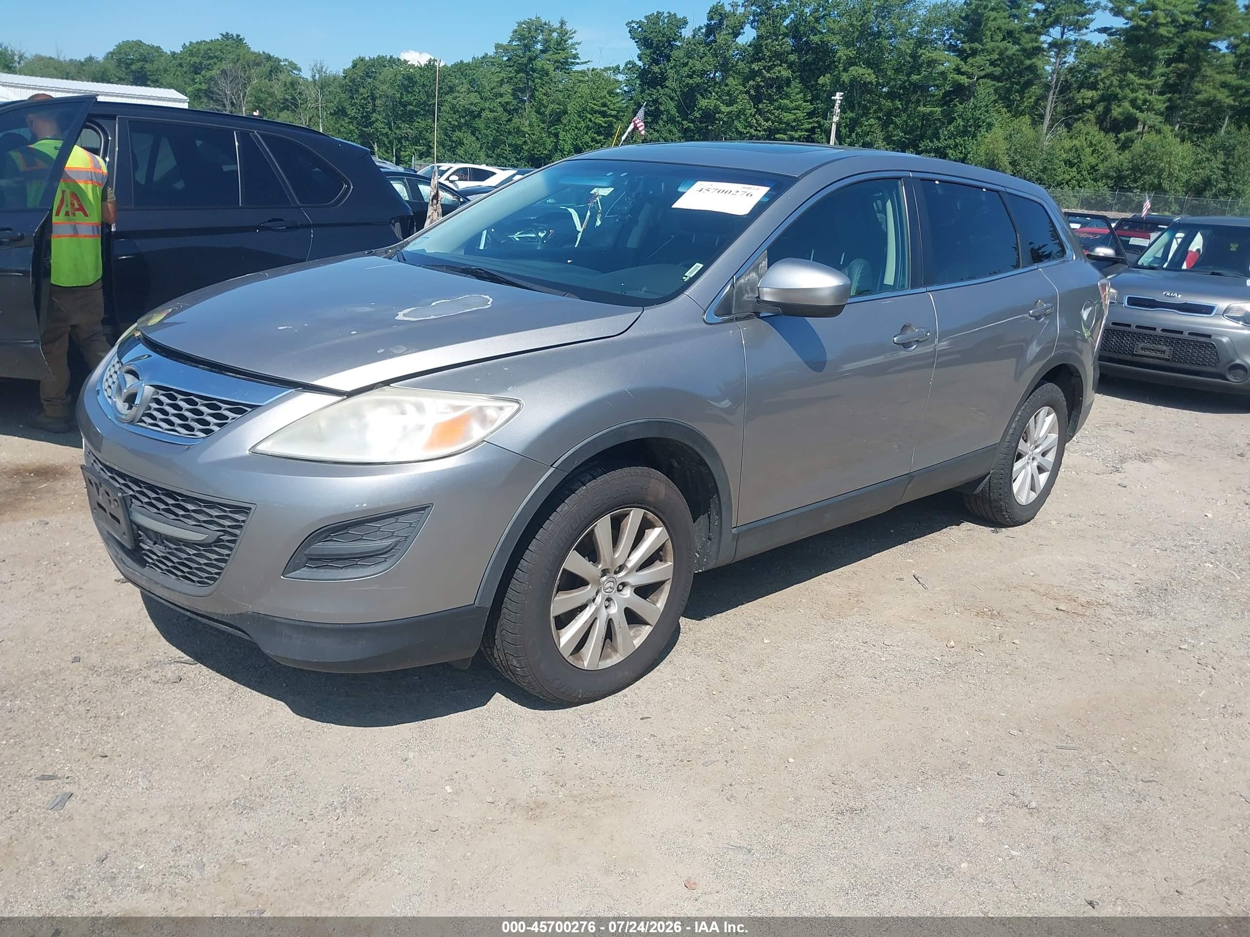 2010 Mazda Cx-9 Touring Silver vin: JM3TB3MV3A0207974