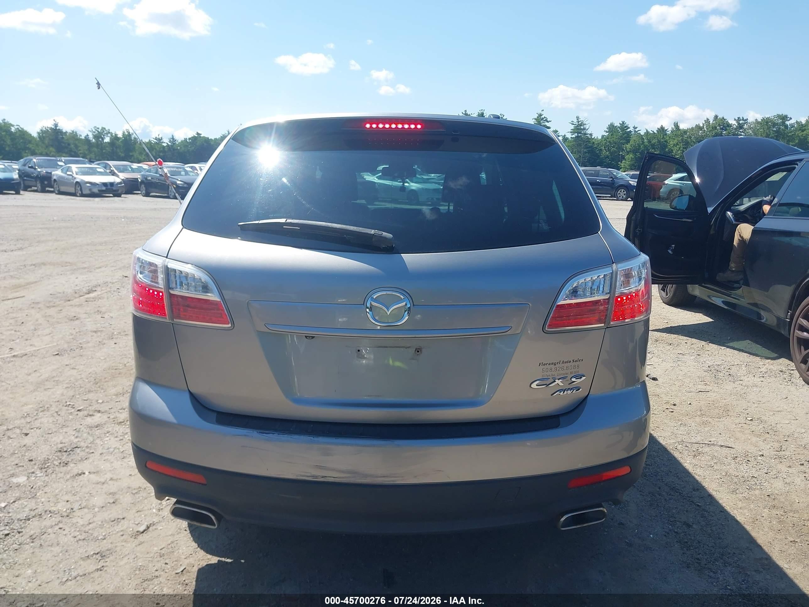 2010 Mazda Cx-9 Touring Silver vin: JM3TB3MV3A0207974