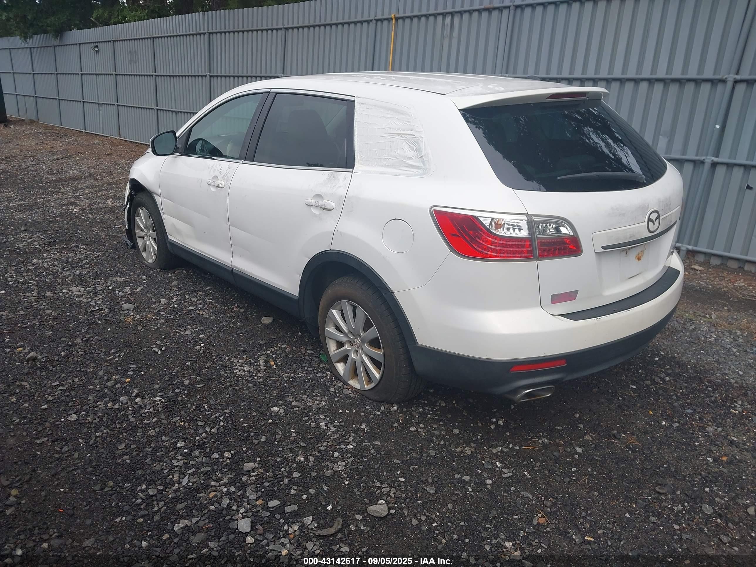 2010 Mazda Cx-9 Touring White vin: JM3TB3MV3A0227075