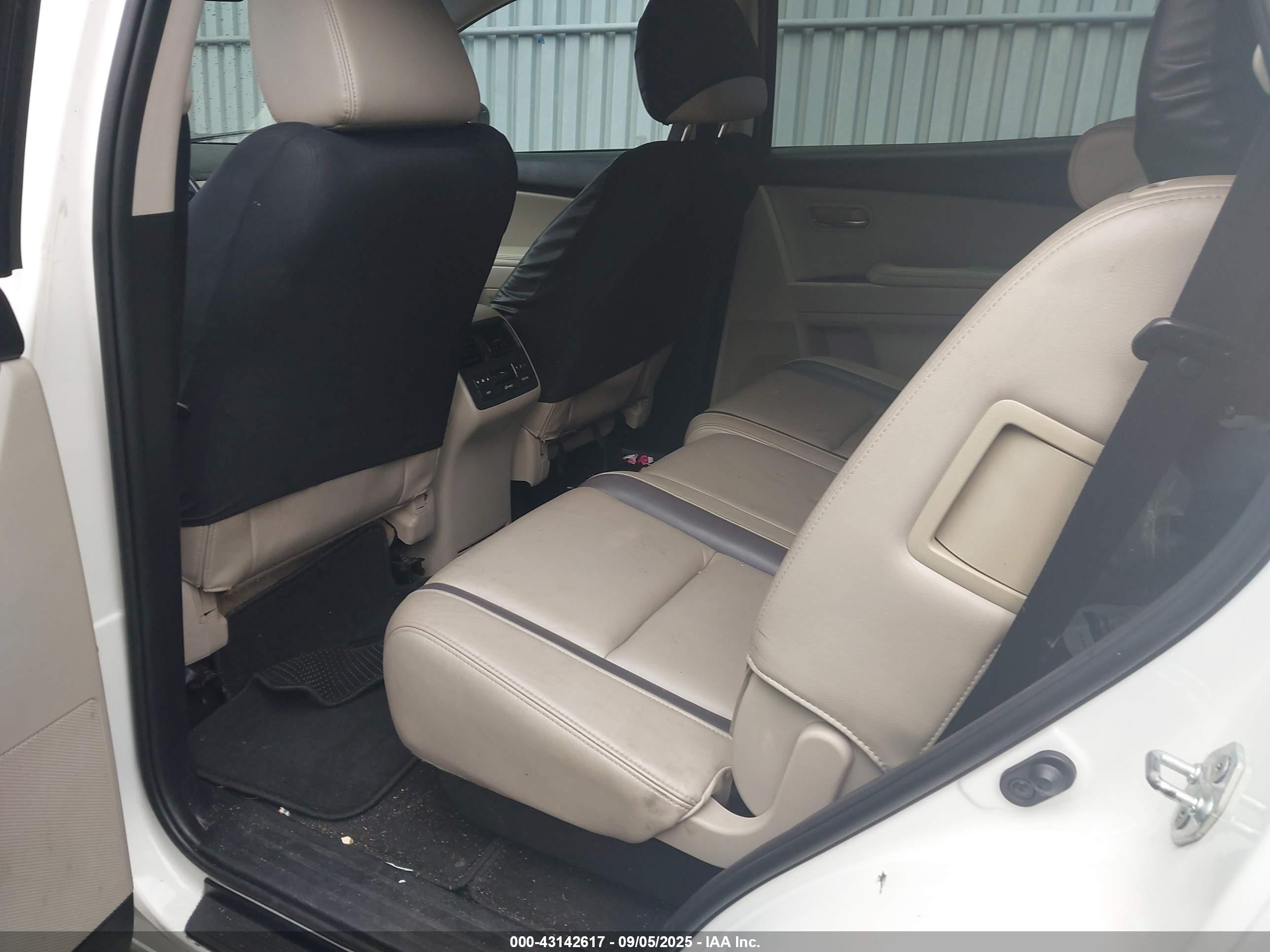 2010 Mazda Cx-9 Touring White vin: JM3TB3MV3A0227075
