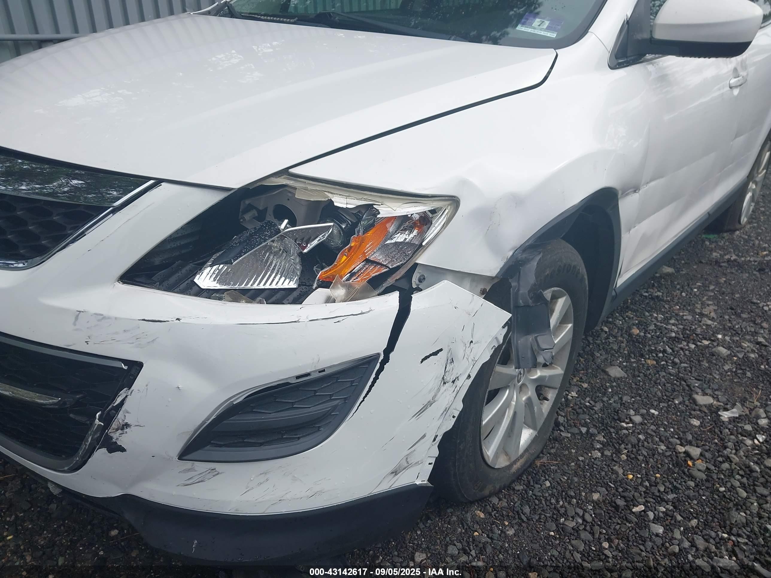 2010 Mazda Cx-9 Touring White vin: JM3TB3MV3A0227075