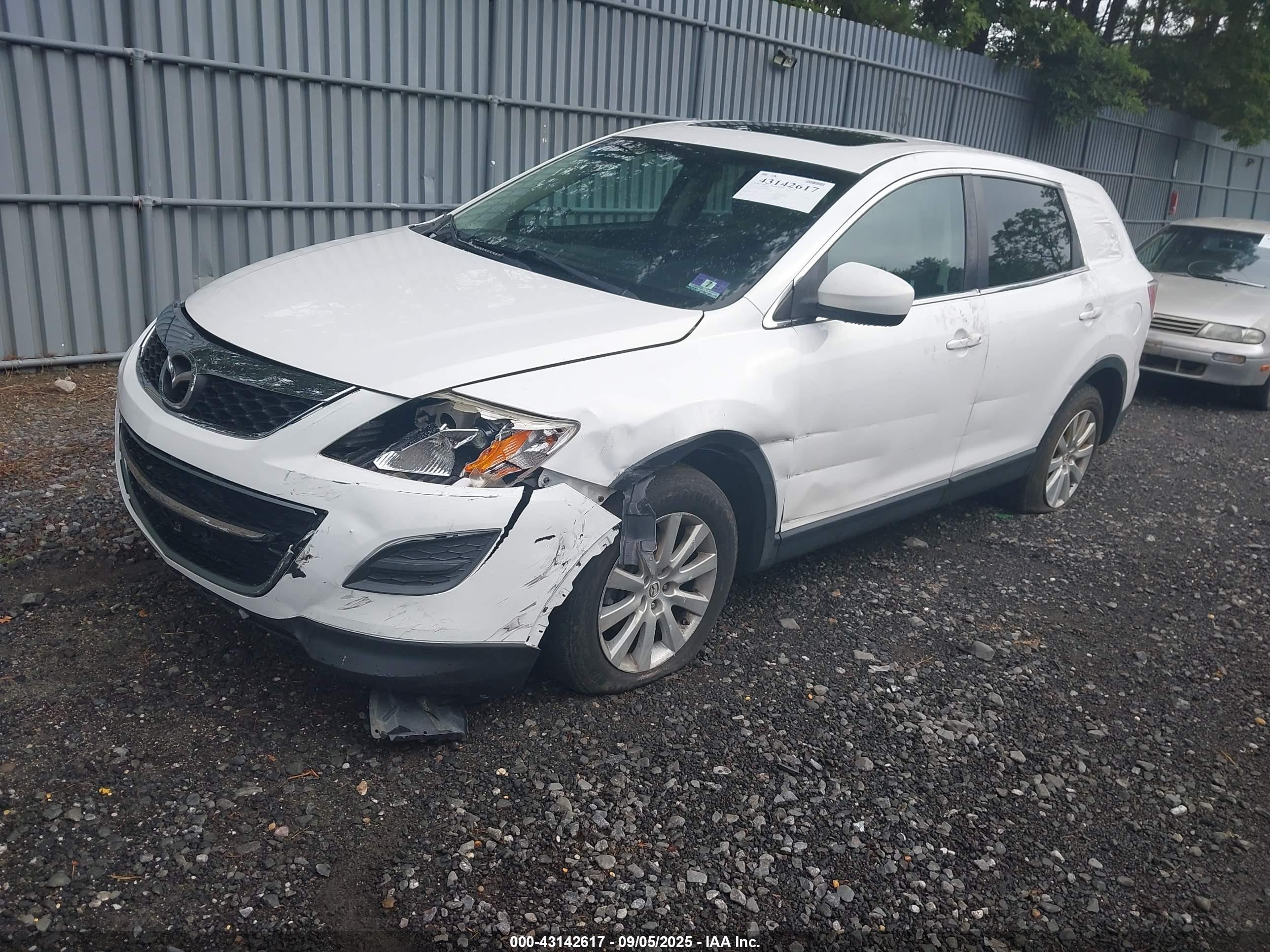 2010 Mazda Cx-9 Touring White vin: JM3TB3MV3A0227075